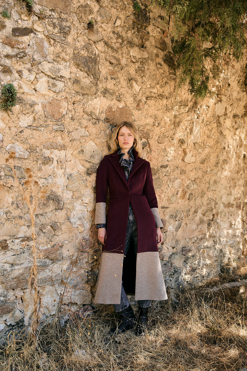 ABRIGO TINY PELO BURGUNDY