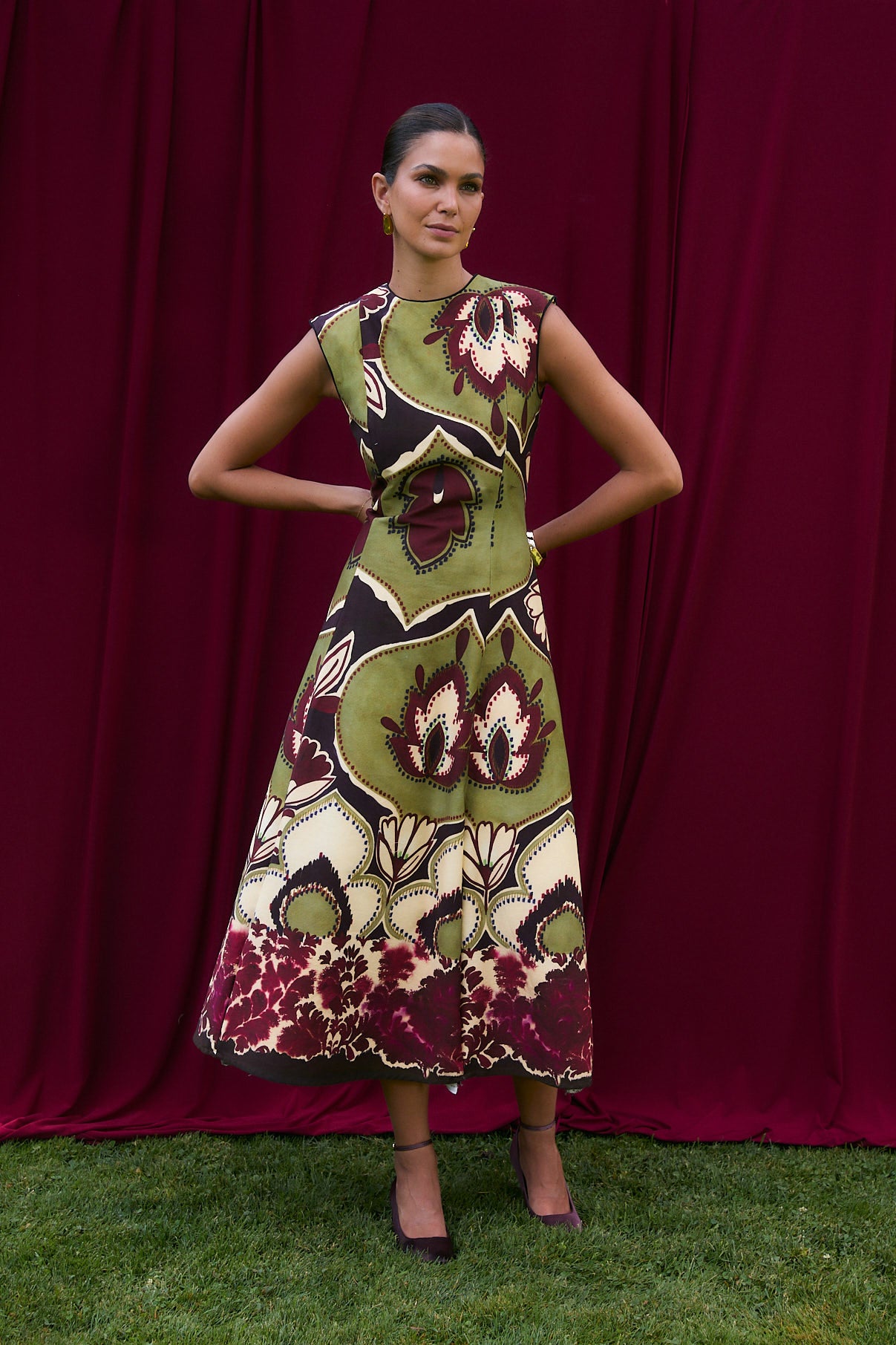 VESTIDO COLUMN JOANA FRAMBUESA