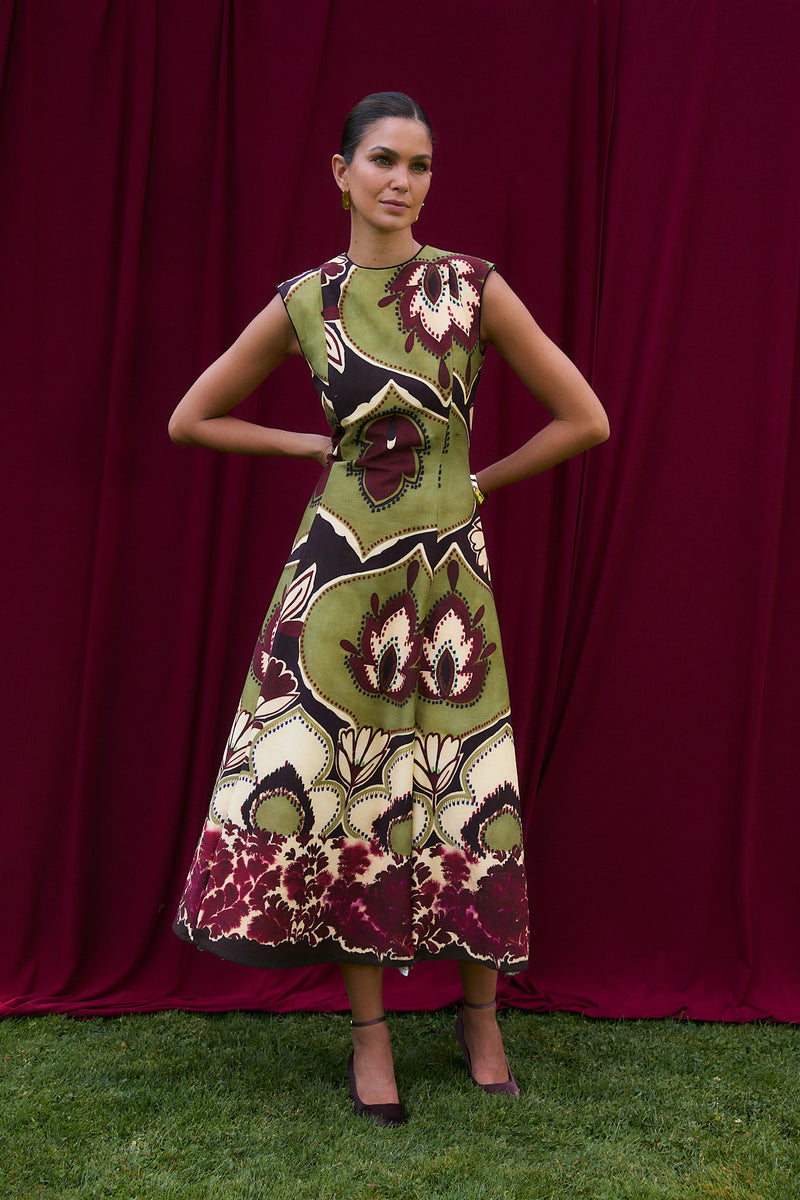 VESTIDO COLUMN JOANA FRAMBUESA