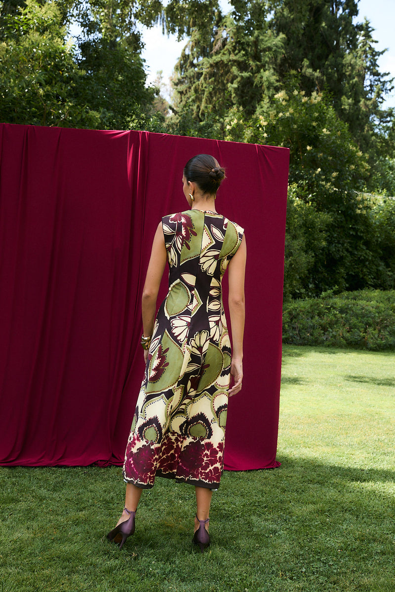 VESTIDO COLUMN JOANA FRAMBUESA