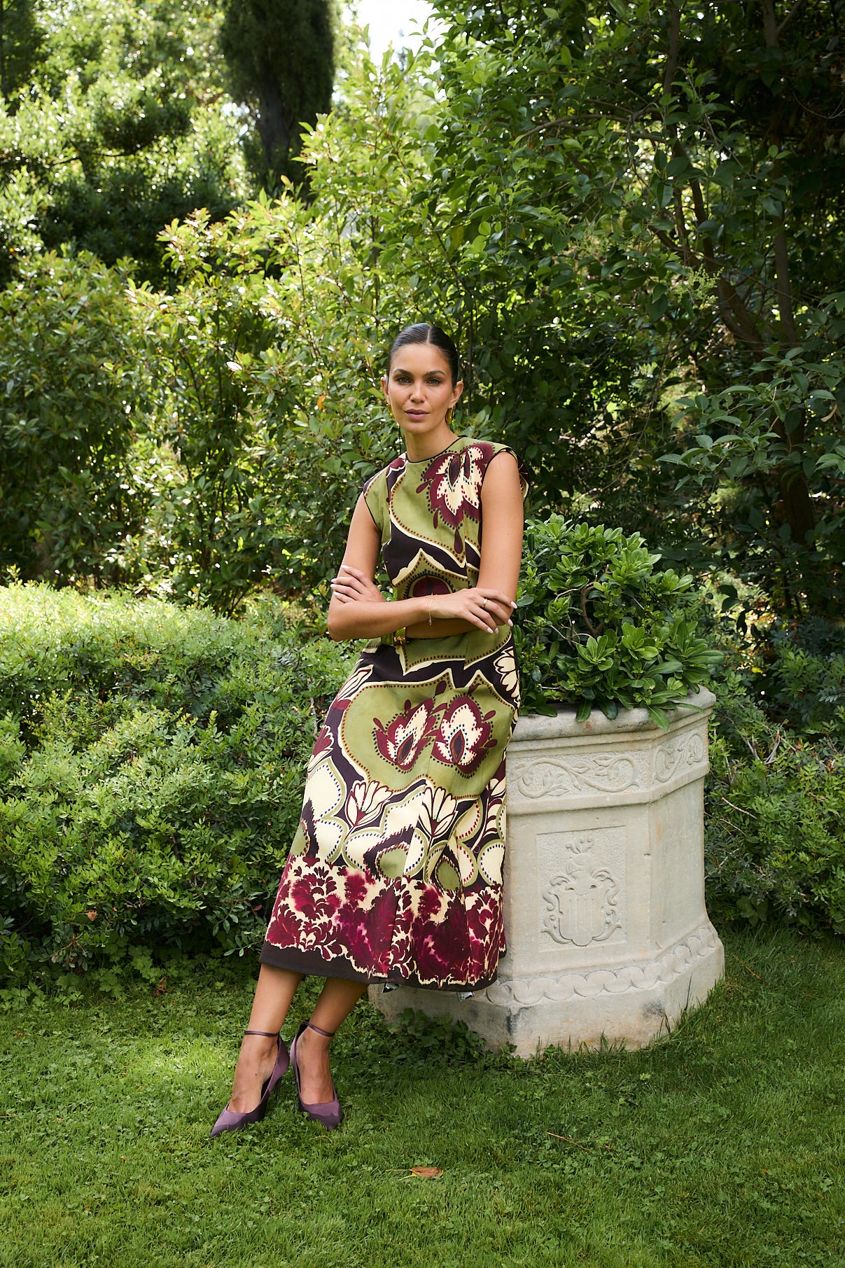 VESTIDO COLUMN JOANA FRAMBUESA