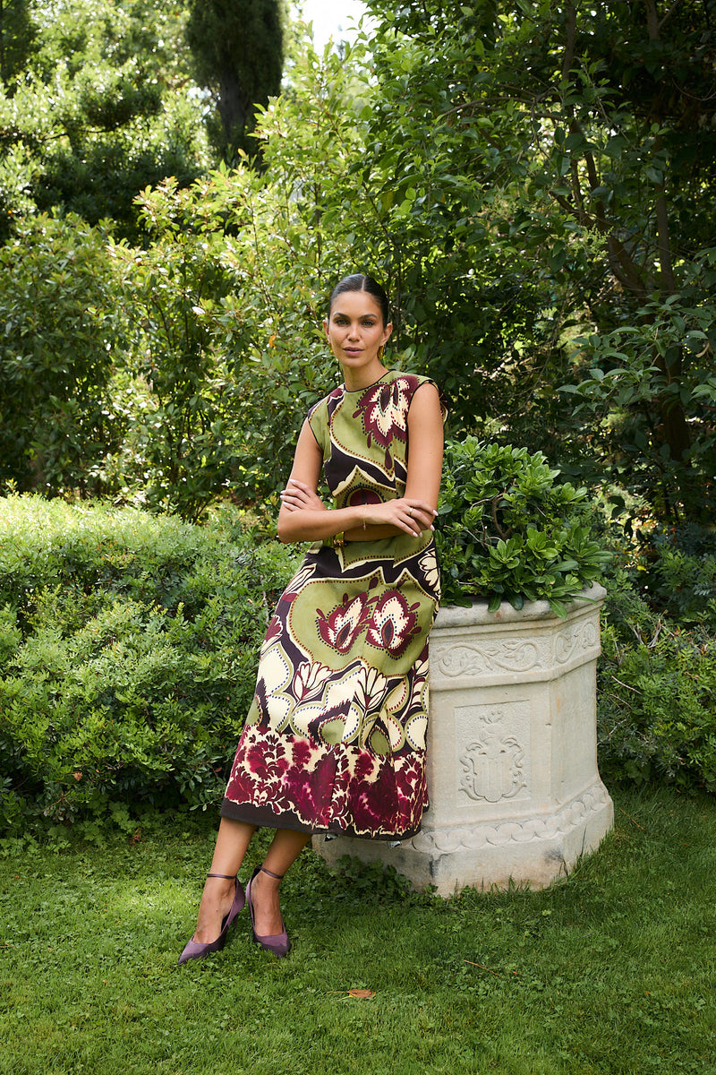 VESTIDO COLUMN JOANA FRAMBUESA