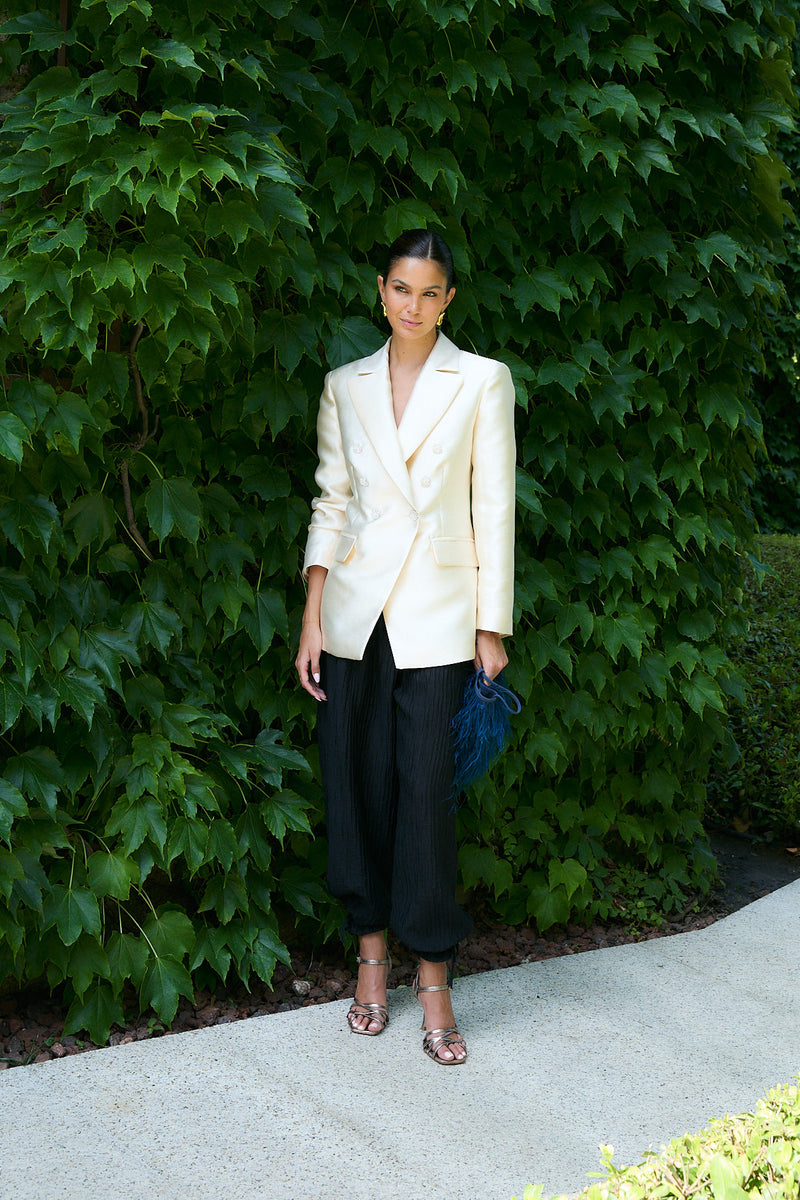 PANTALON BOMBACHO ARRUGUILLA NOIR