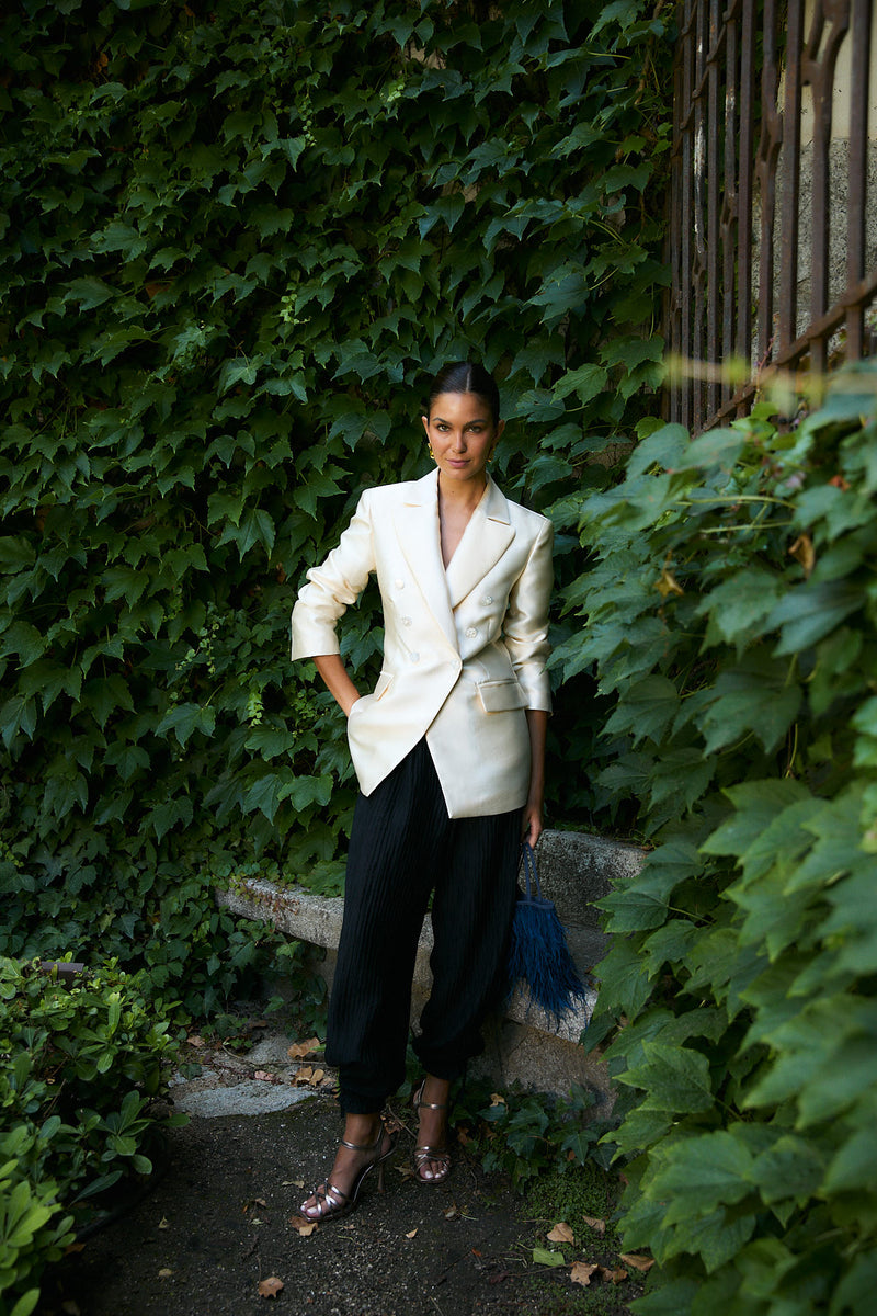 PANTALON BOMBACHO ARRUGUILLA NOIR