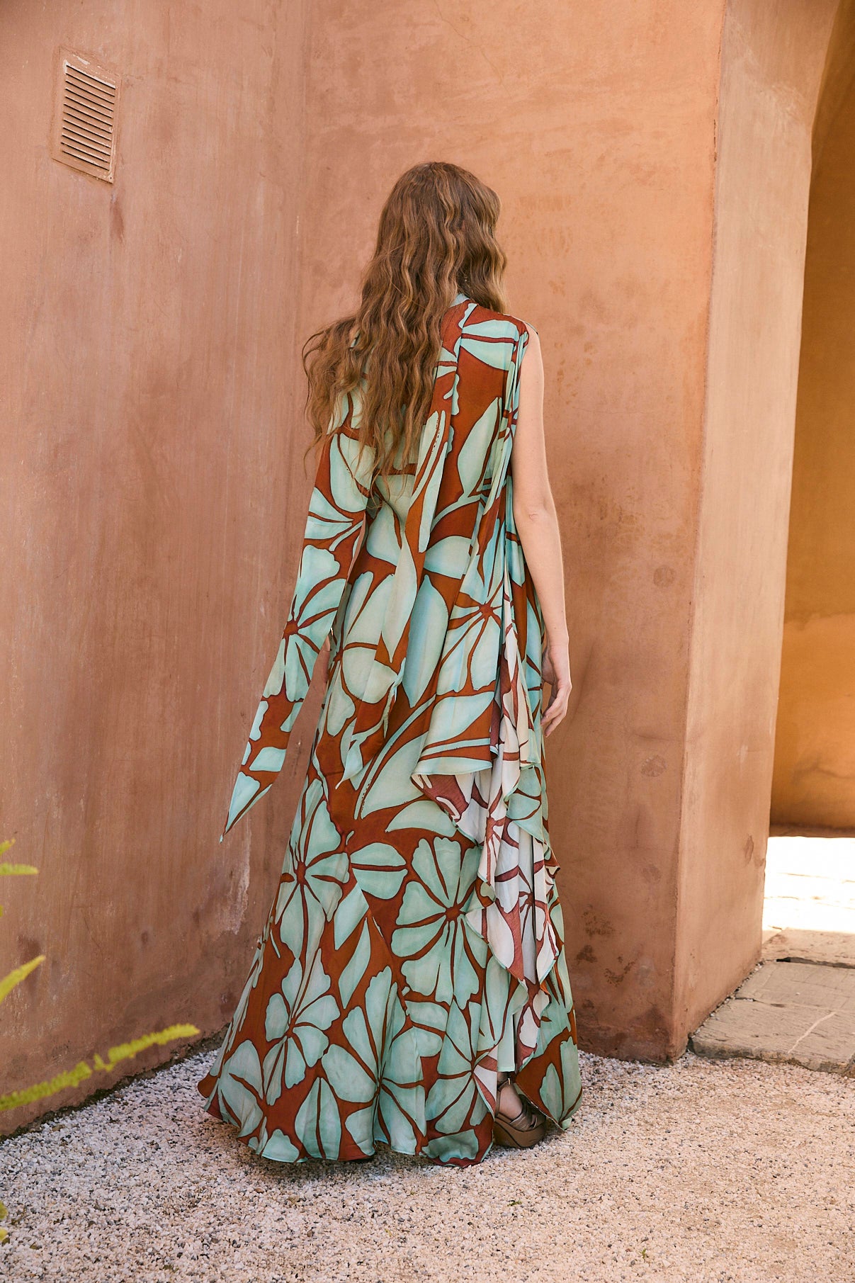 ASIMETRICO FIJI TURQUOISE DRESS