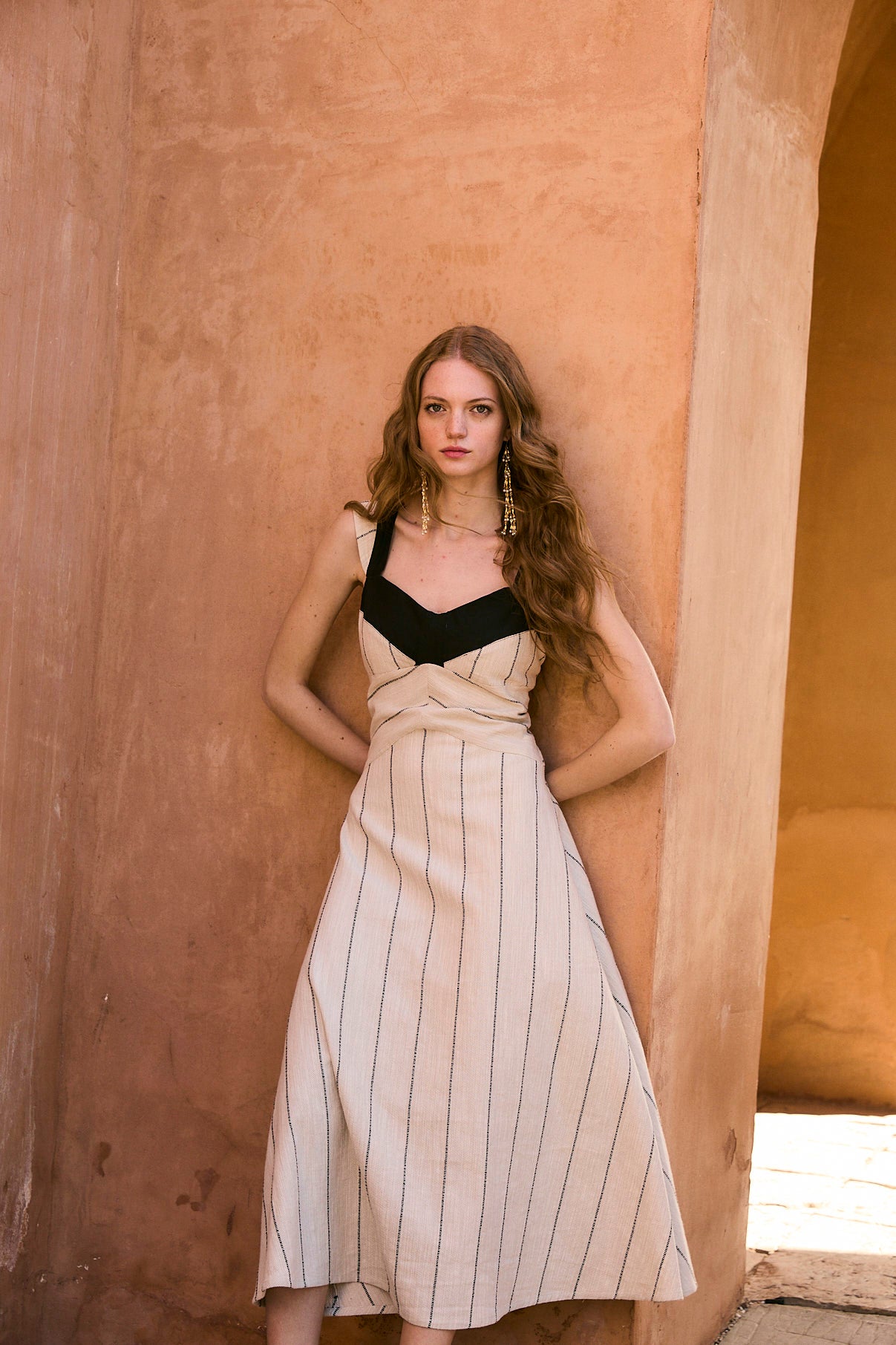 FABIOLA RUSTICO BEIGE DRESS