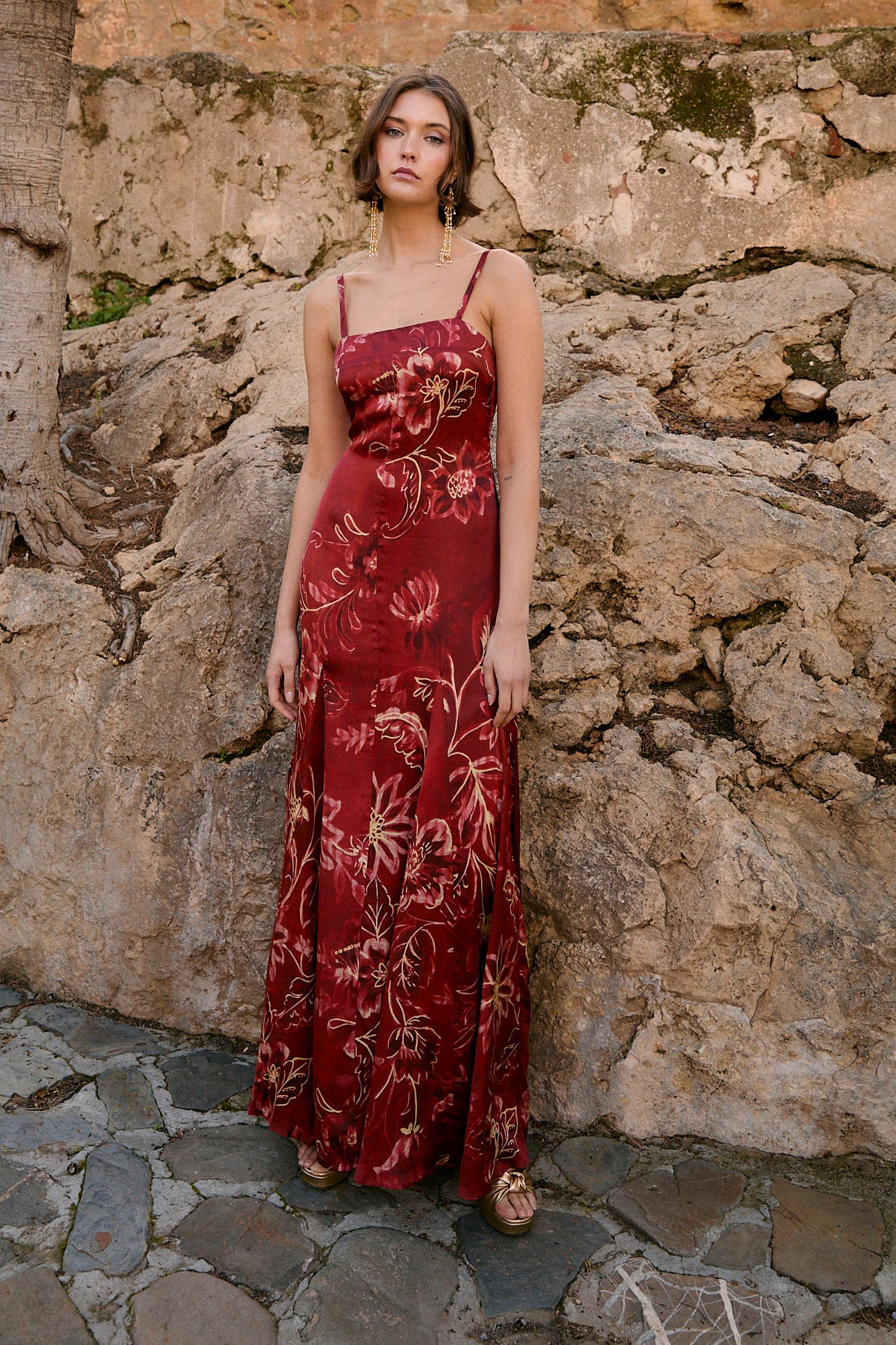 CORINTIA PEONIA CARMIN DRESS