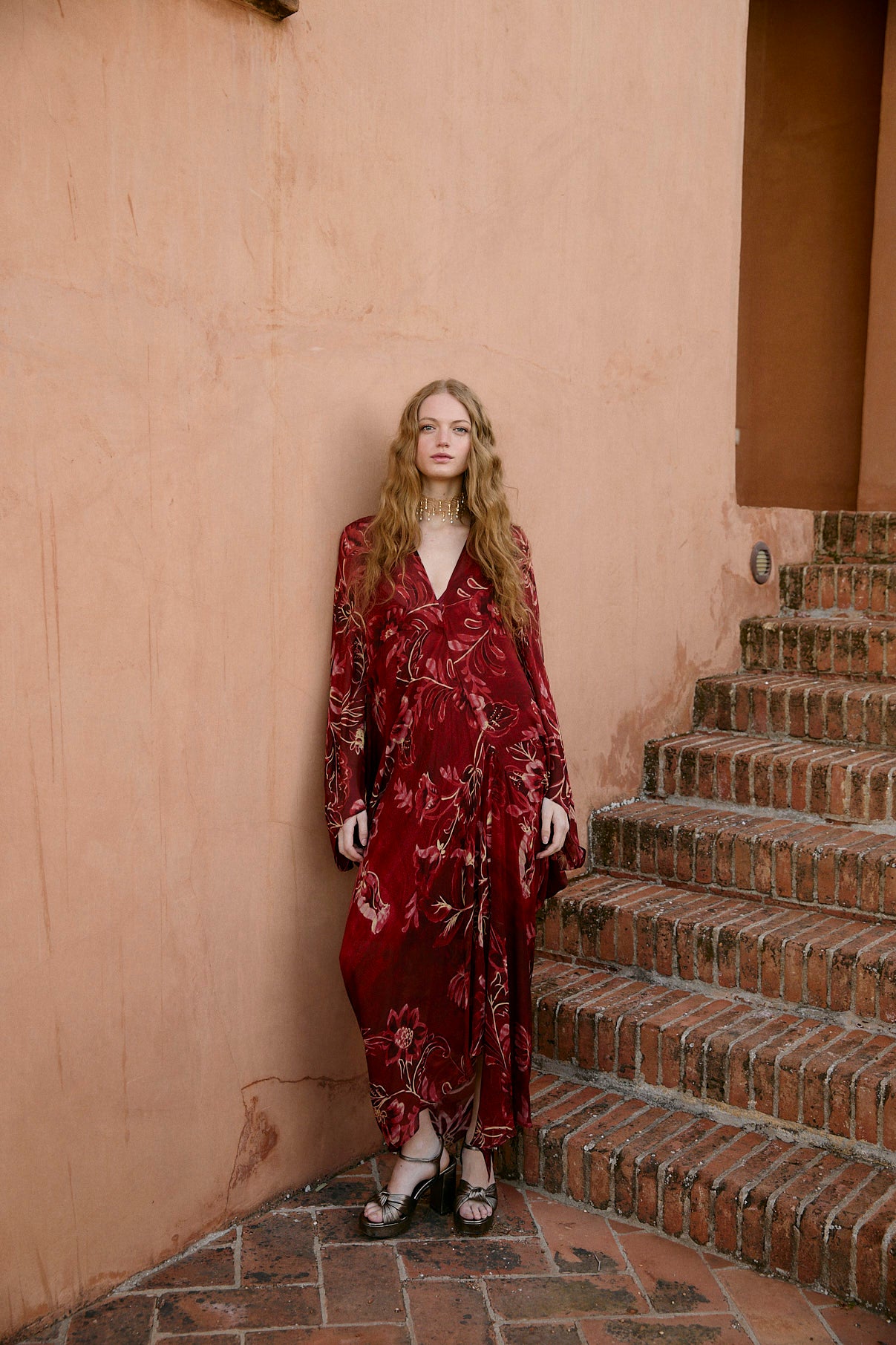 VESTIDO VERO PEONIA CARMIN