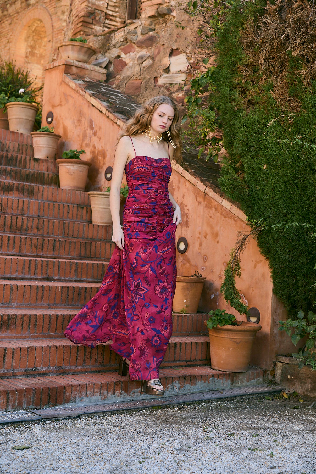 VESTIDO JANE INDIANA MAGENTA