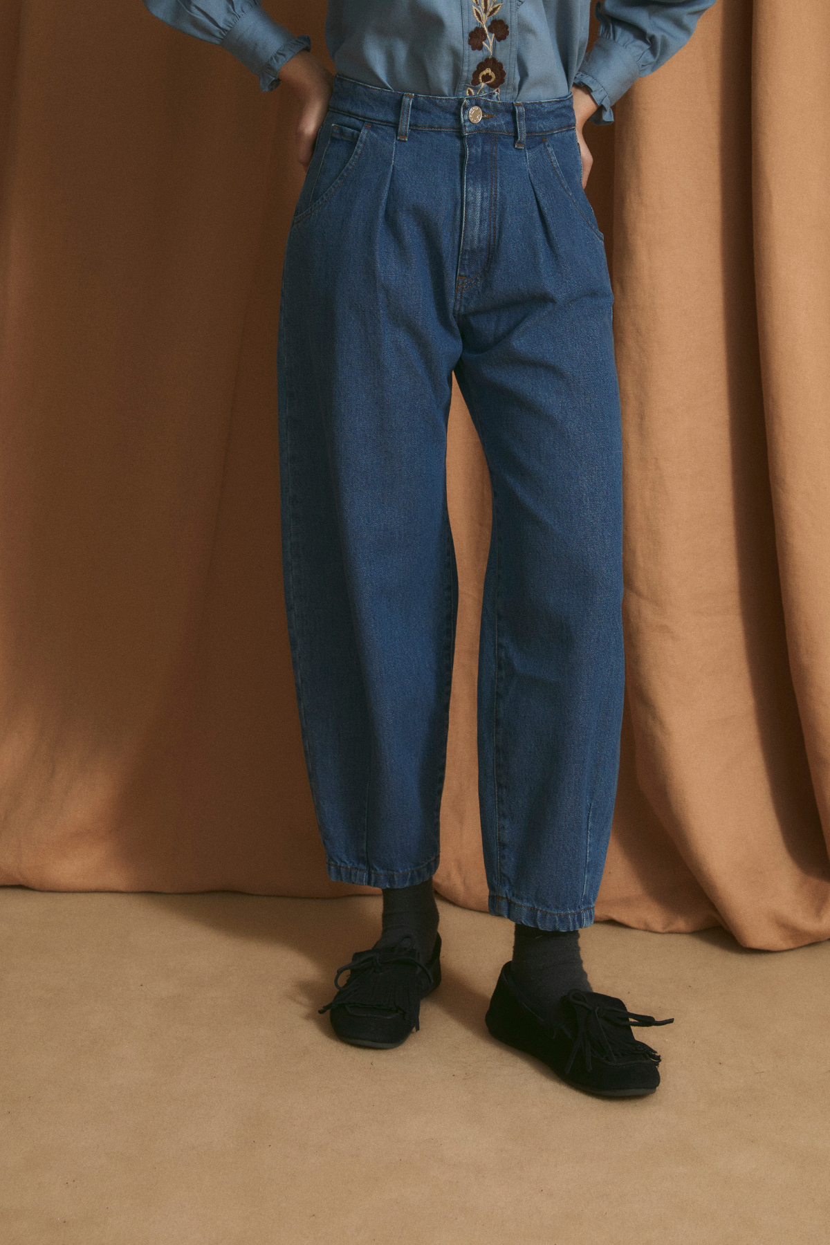 JEANS BOYFRIEND DENIM AZUL