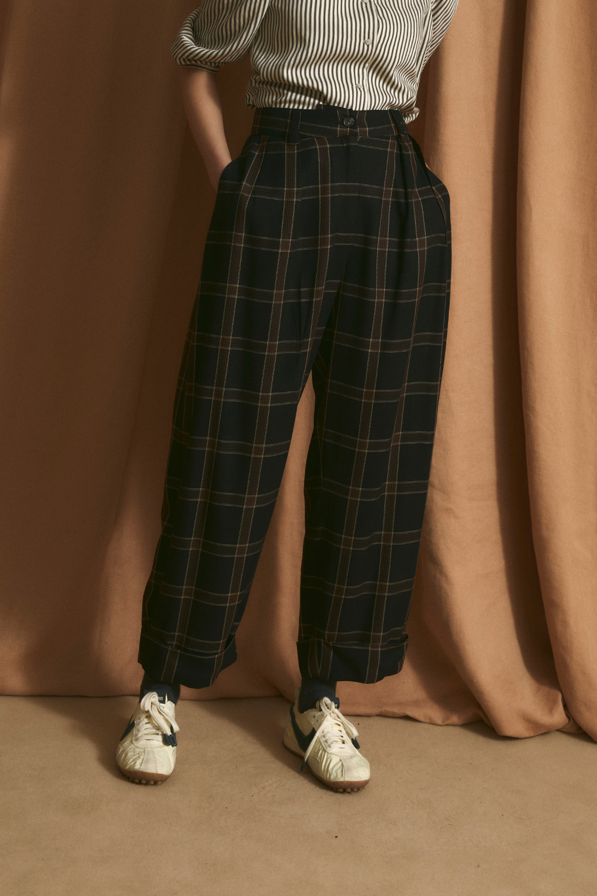 MAR BERLIN BROWN TROUSERS