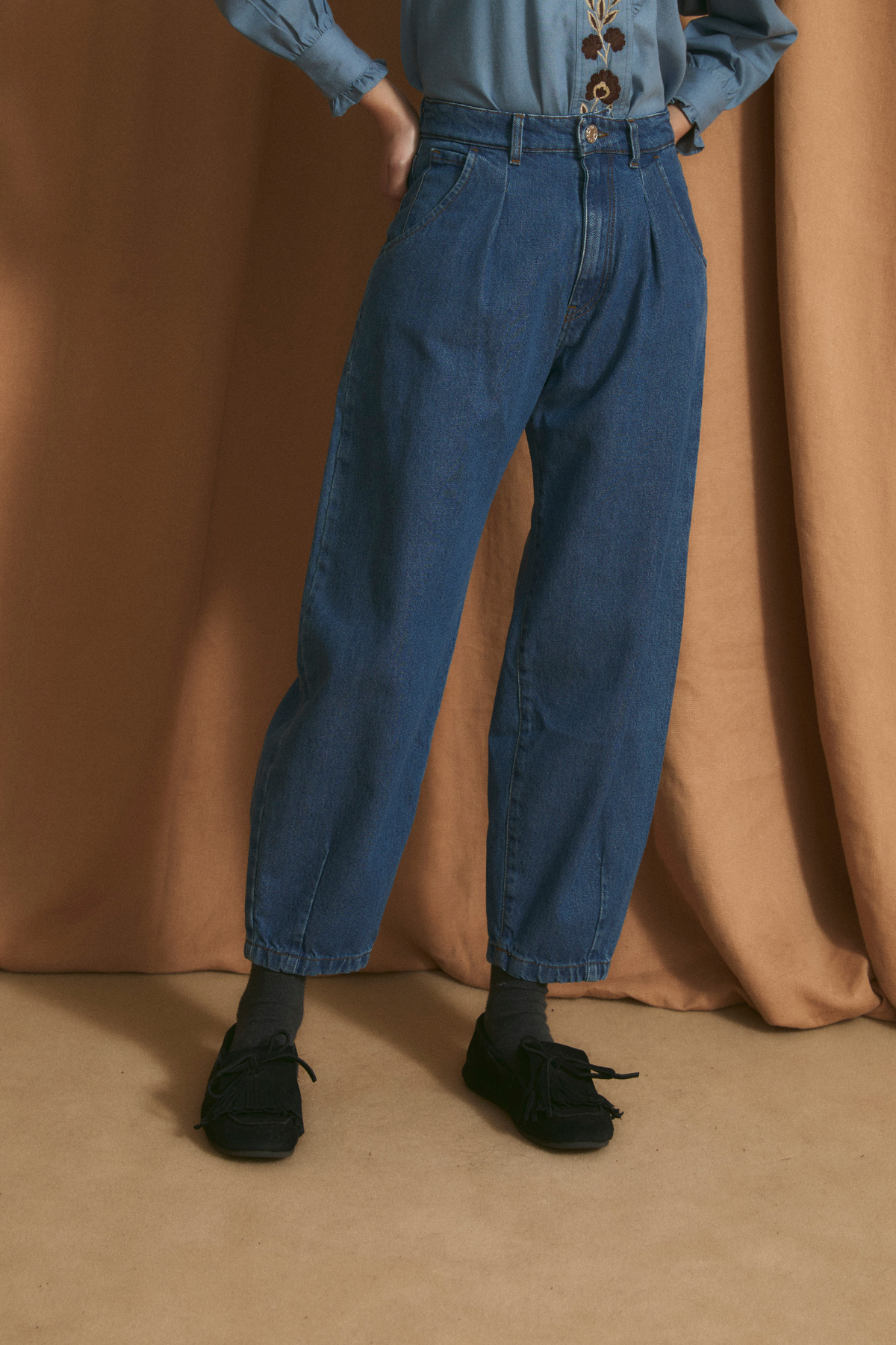JEANS BOYFRIEND DENIM AZUL