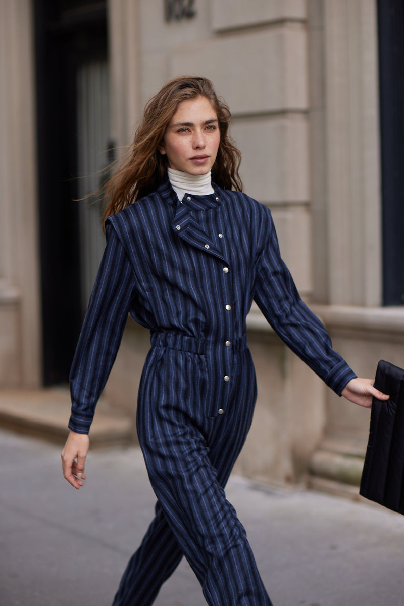 ISABELA NAVY STRIPED JUMPSUIT