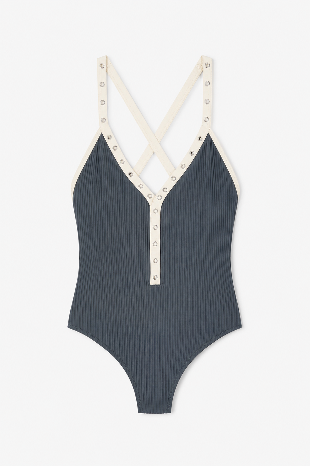 HAILEY CANUTILLO GREY SWIMSUIT
