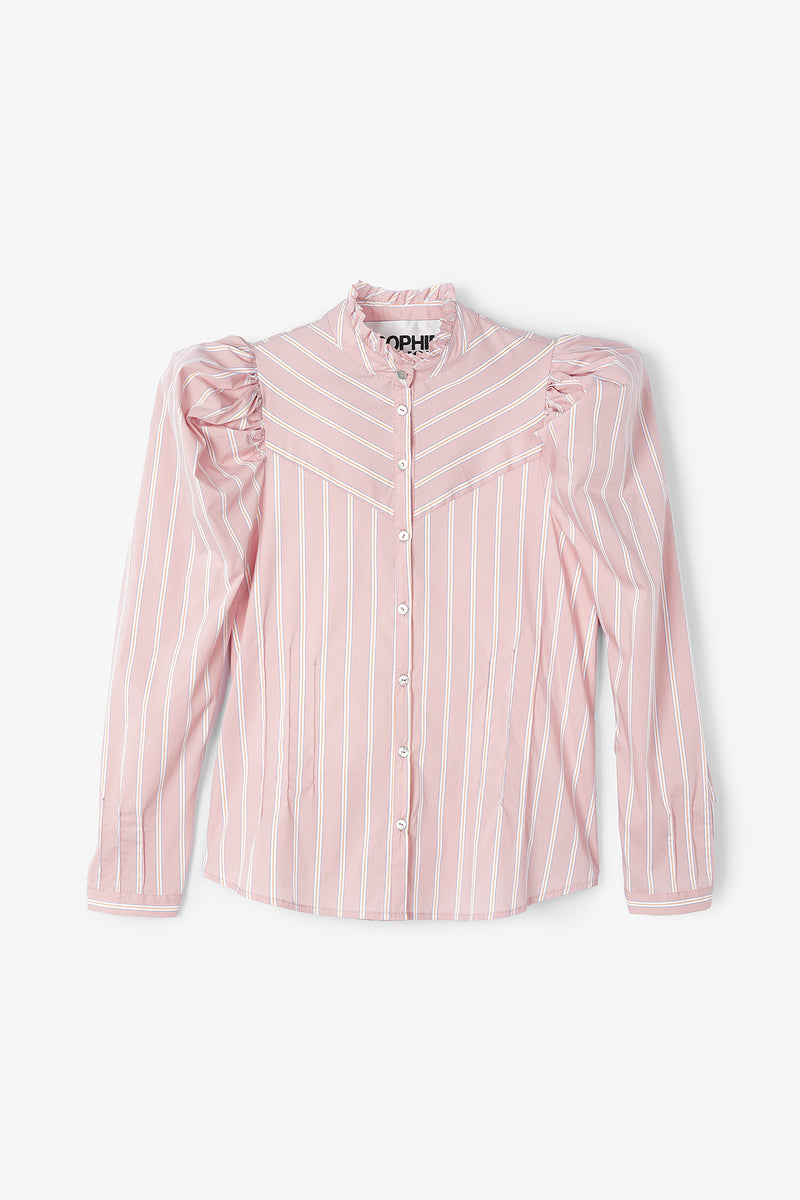 BLOUSE KATE ROSE À RAYURES