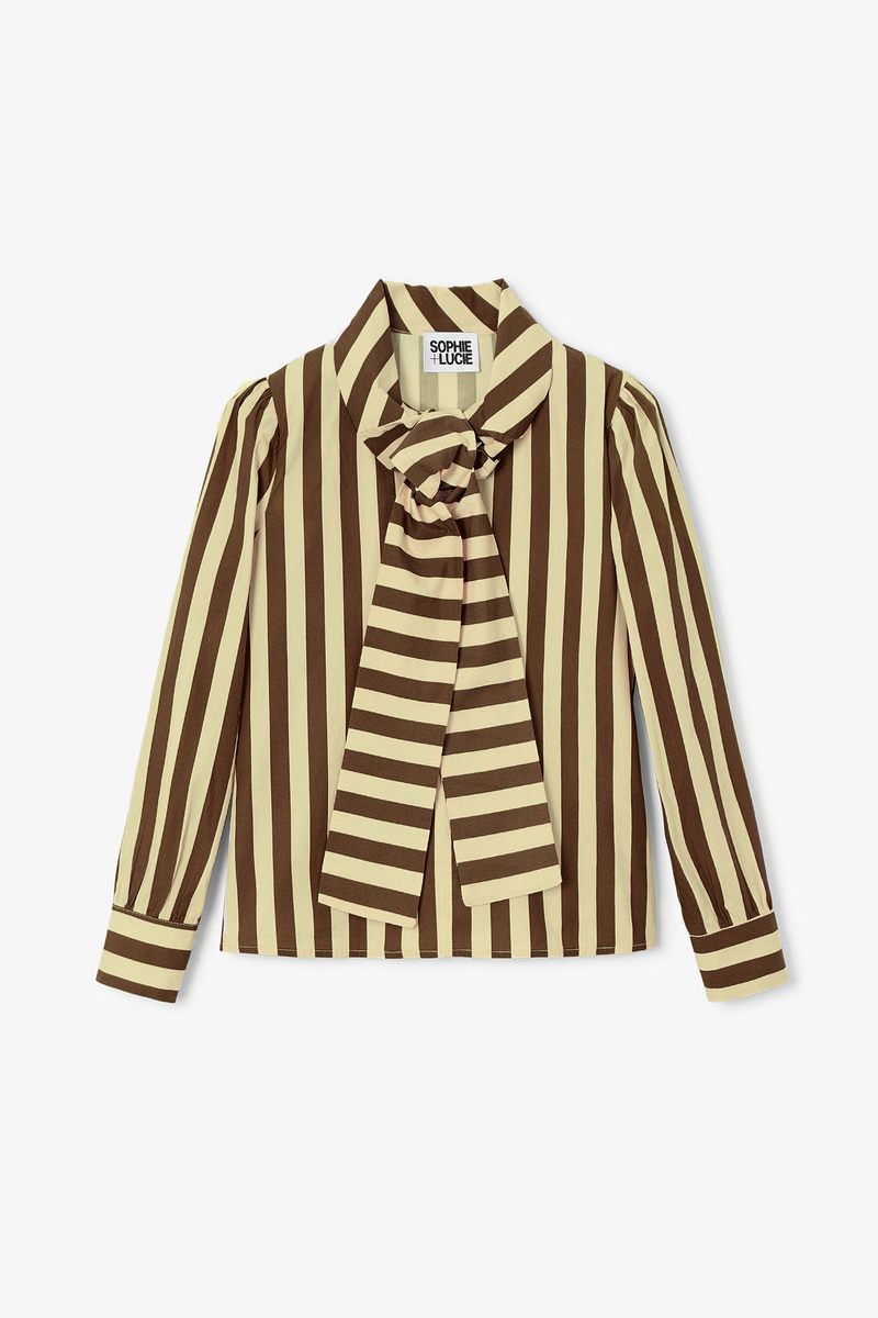 LAZO YELLOW STRIPED BLOUSE
