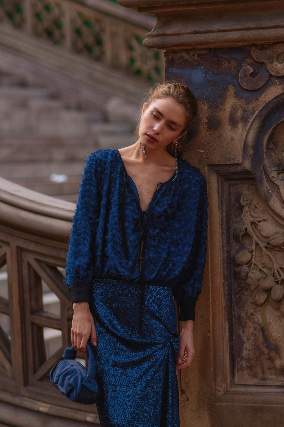 BLUSA LAZADAS PELUFO MARINO