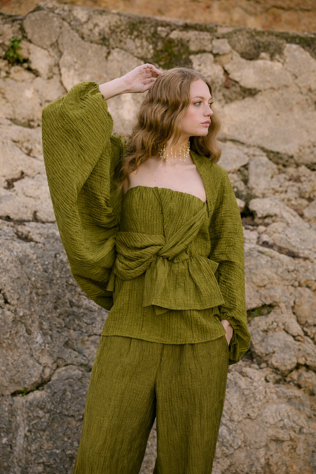 CHAL ESPECIAL ARRUGUILLA OLIVA