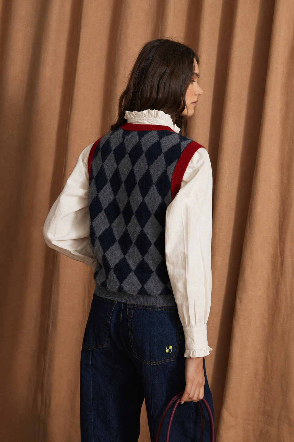 CHALECO ARLEQUIN PUNTO GRIS