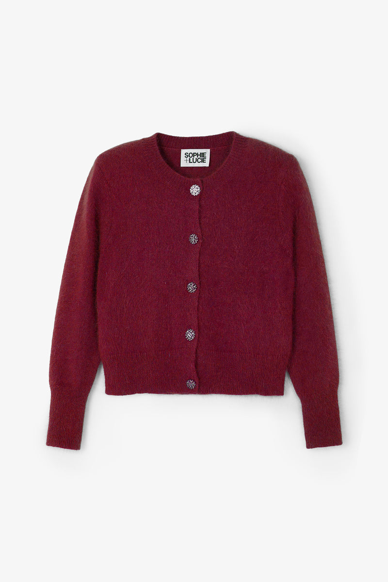 CHAQUETA LUISA PUNTO BURGUNDY