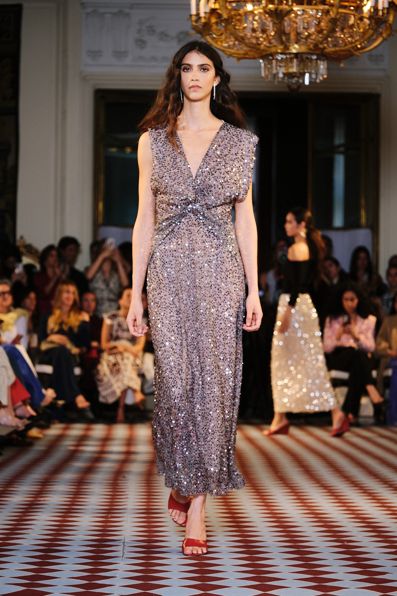 ASH LENTEJUELAS SILVER DRESS