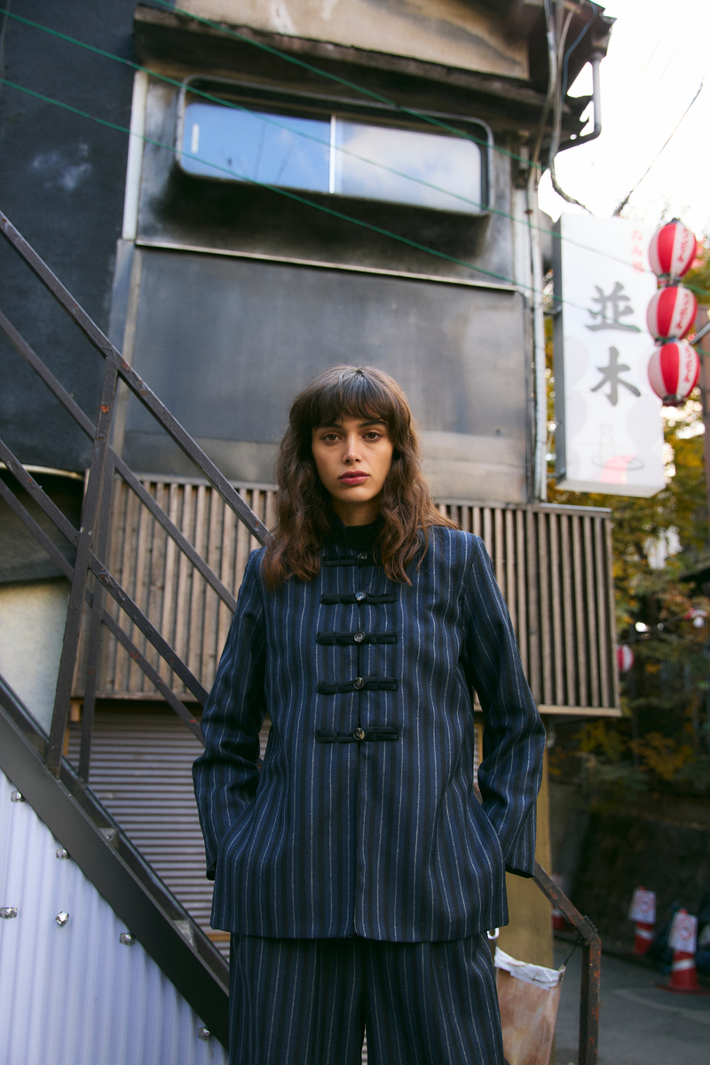 CHAQUETA CHINISKI RAYAS MARINO