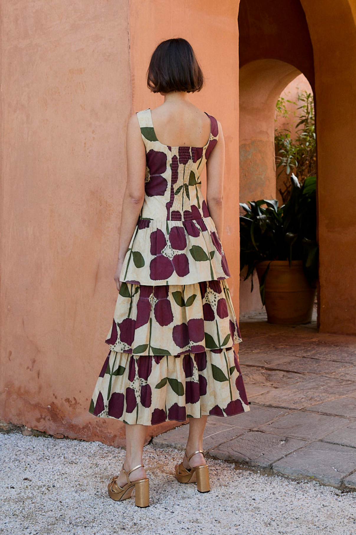 VESTIDO CLO LIRIO BURGUNDY