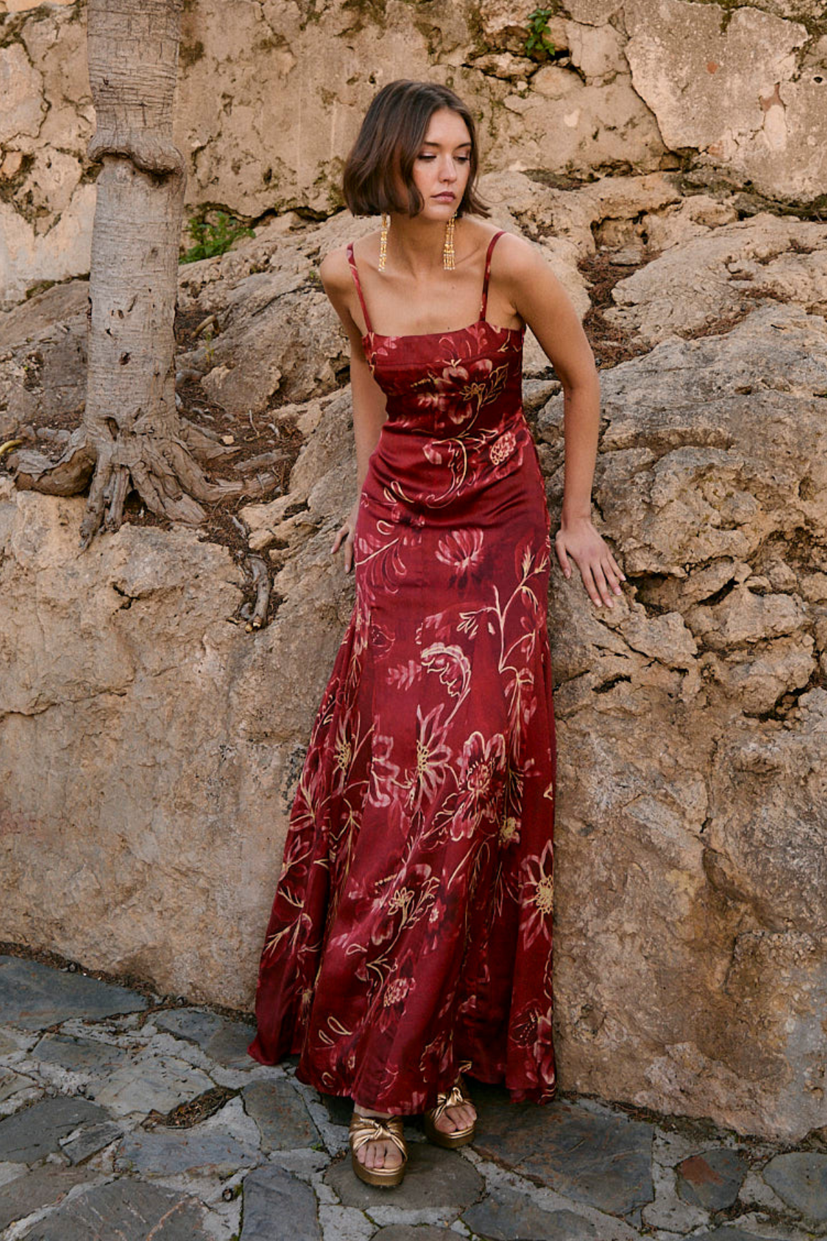 CORINTIA PEONIA CARMIN DRESS