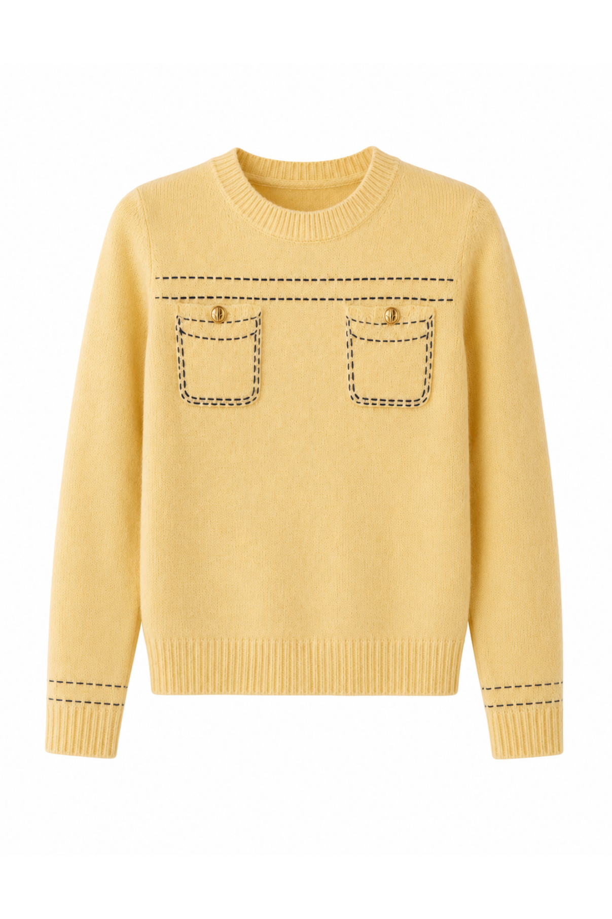 BOSTON KNITTED BUTTER JUMPER