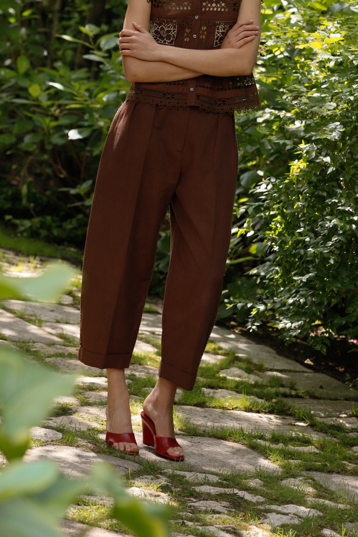 PANTALON MAR LINO CHOCOLATE