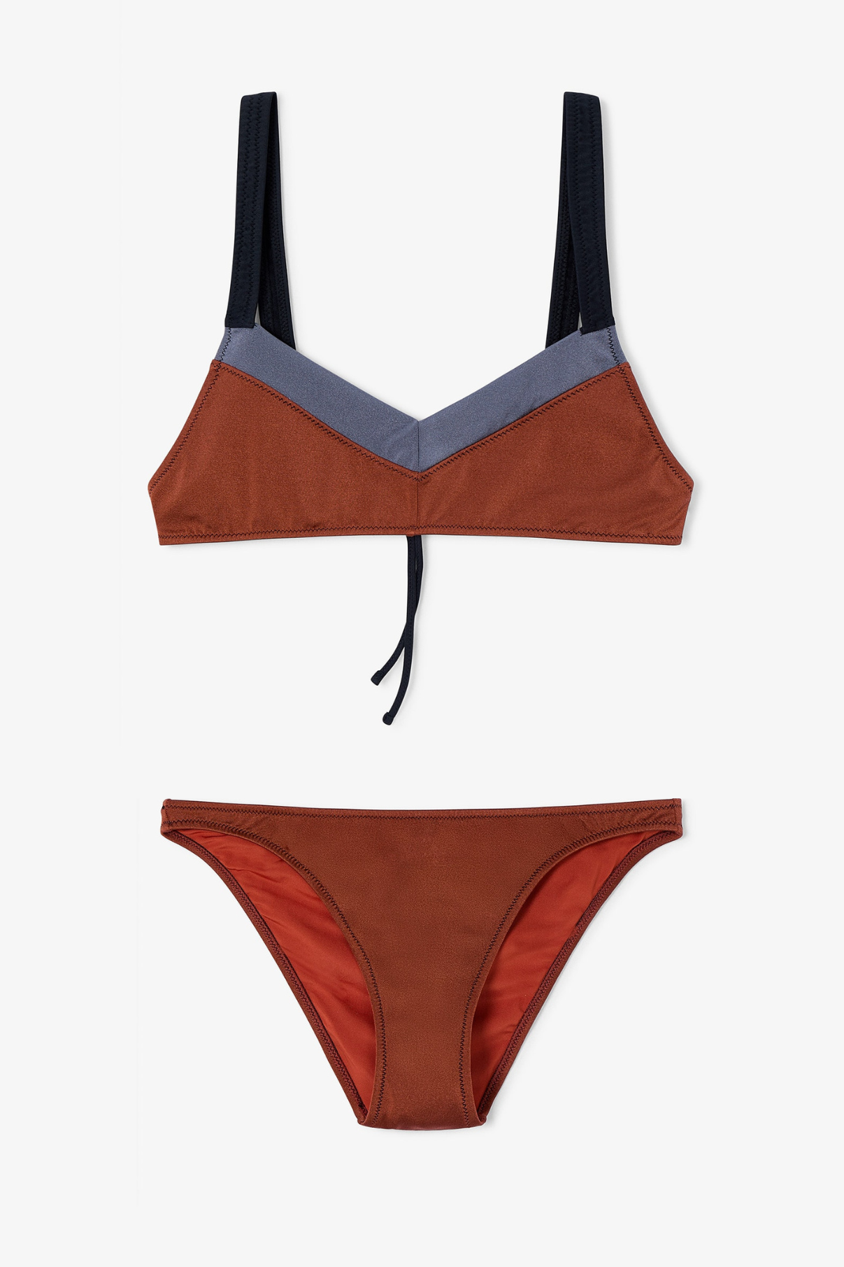 LOW-RISE CANUTILLO BLACK BIKINI
