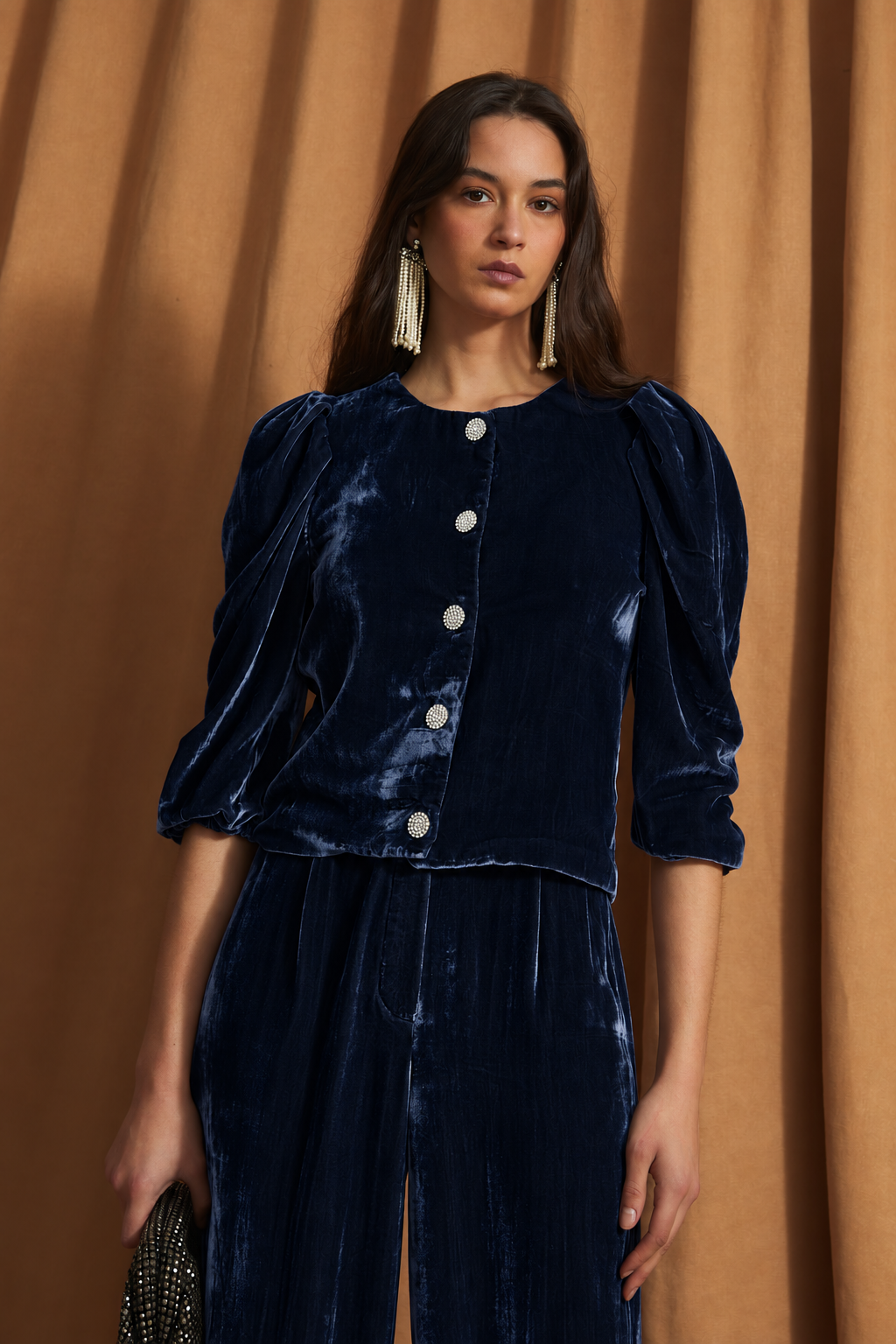 GIGI NAVY WATERCOLOR TOTAL LOOK