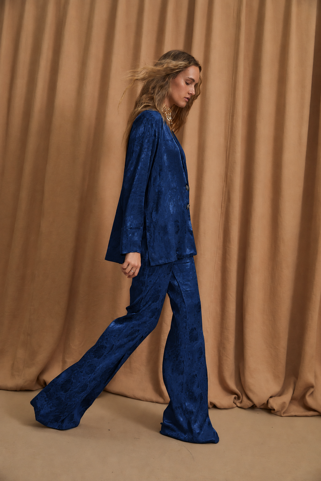 ICON JCQ RETRO NAVY TROUSERS