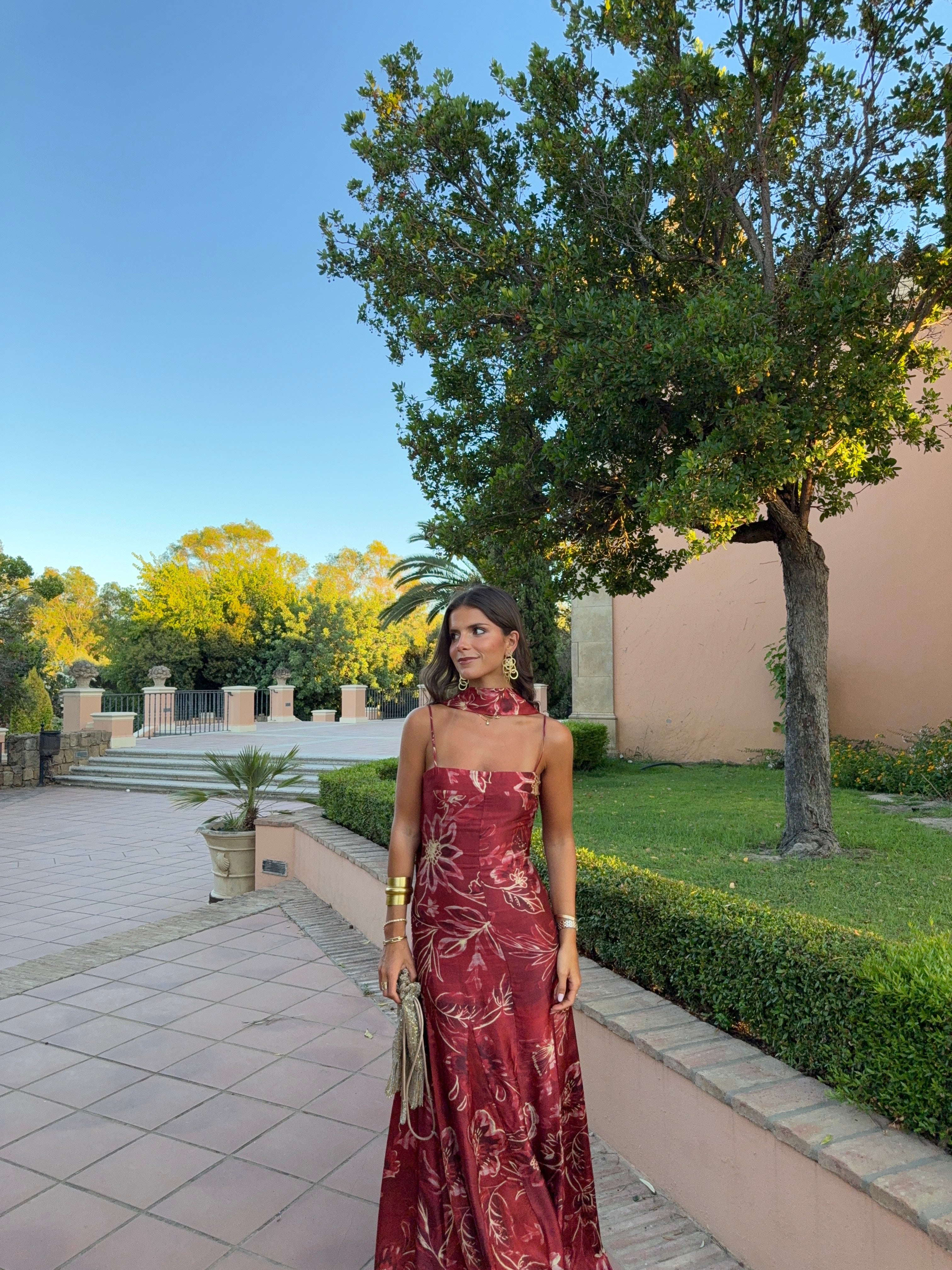 VESTIDO CORINTIA PEONIA CARMIN