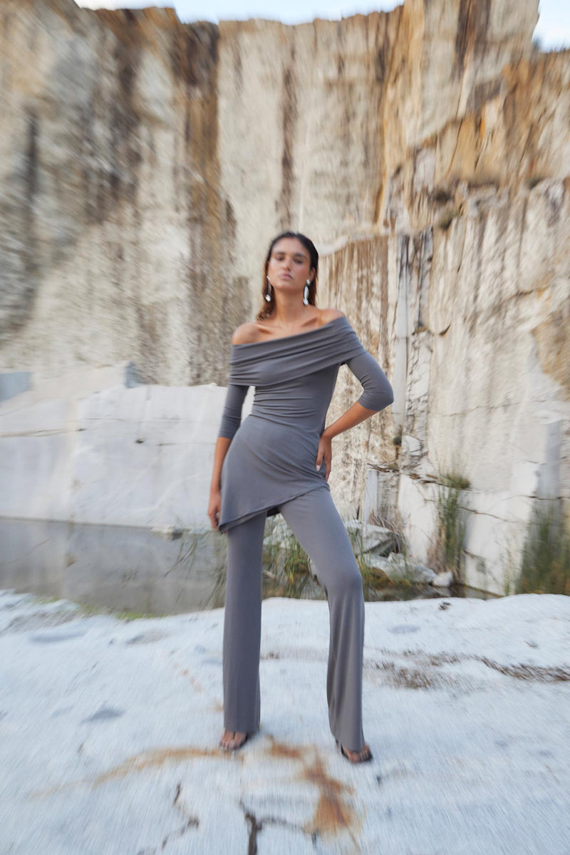 SESENTA KNITTED LEAD TROUSERS