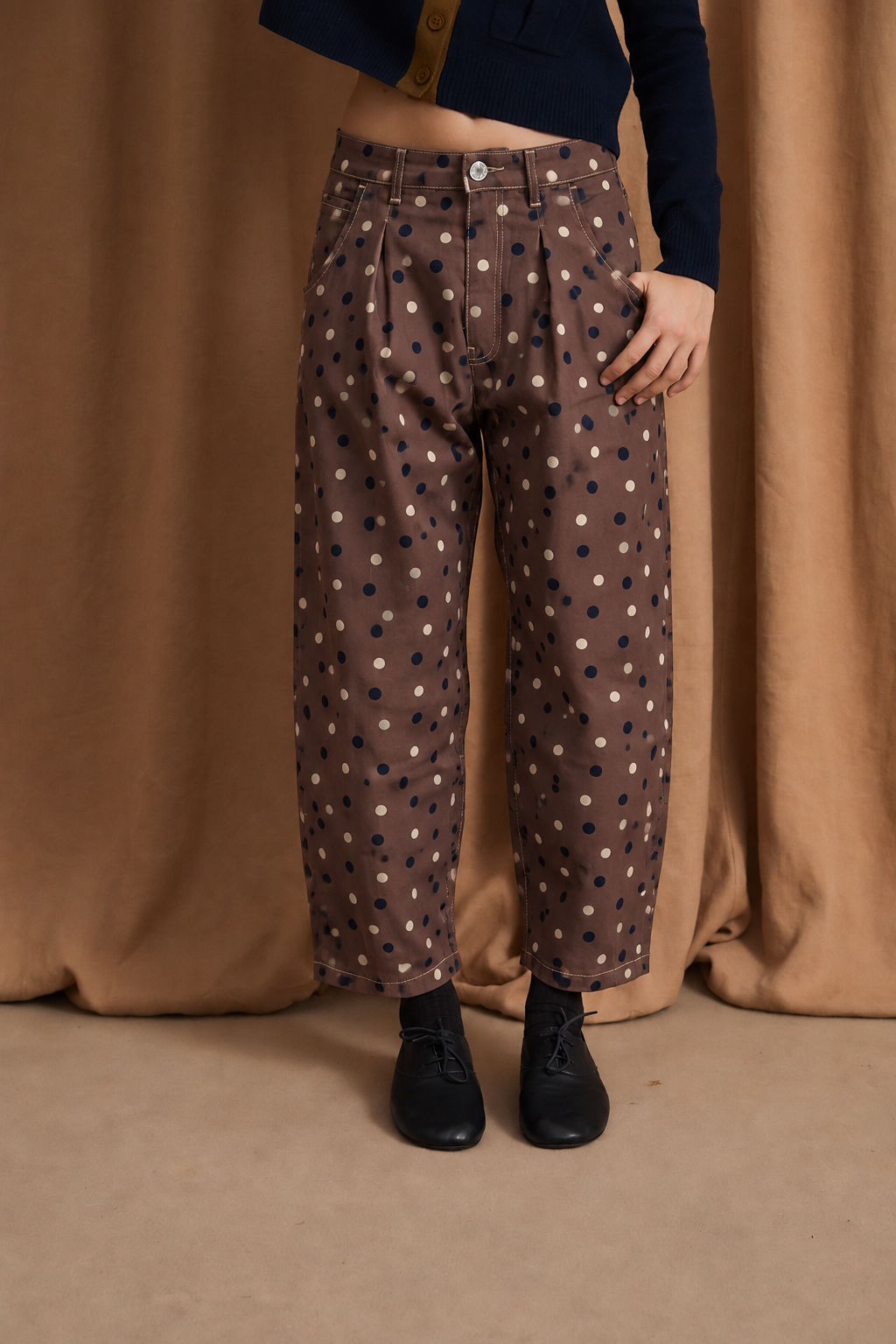 JEANS BOYFRIEND LUNAR MARRON