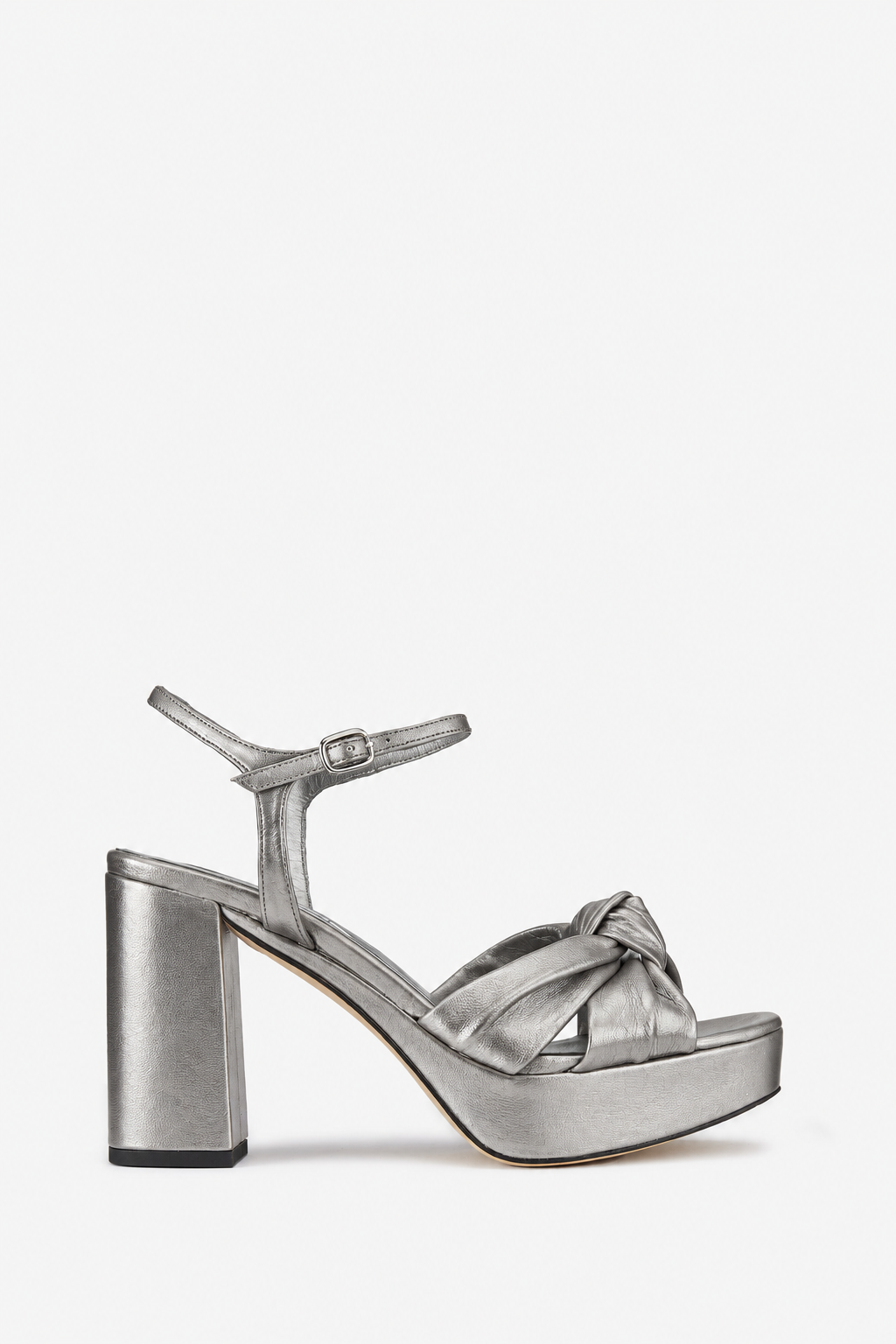 SANDALIA LILY PIEL PLATA