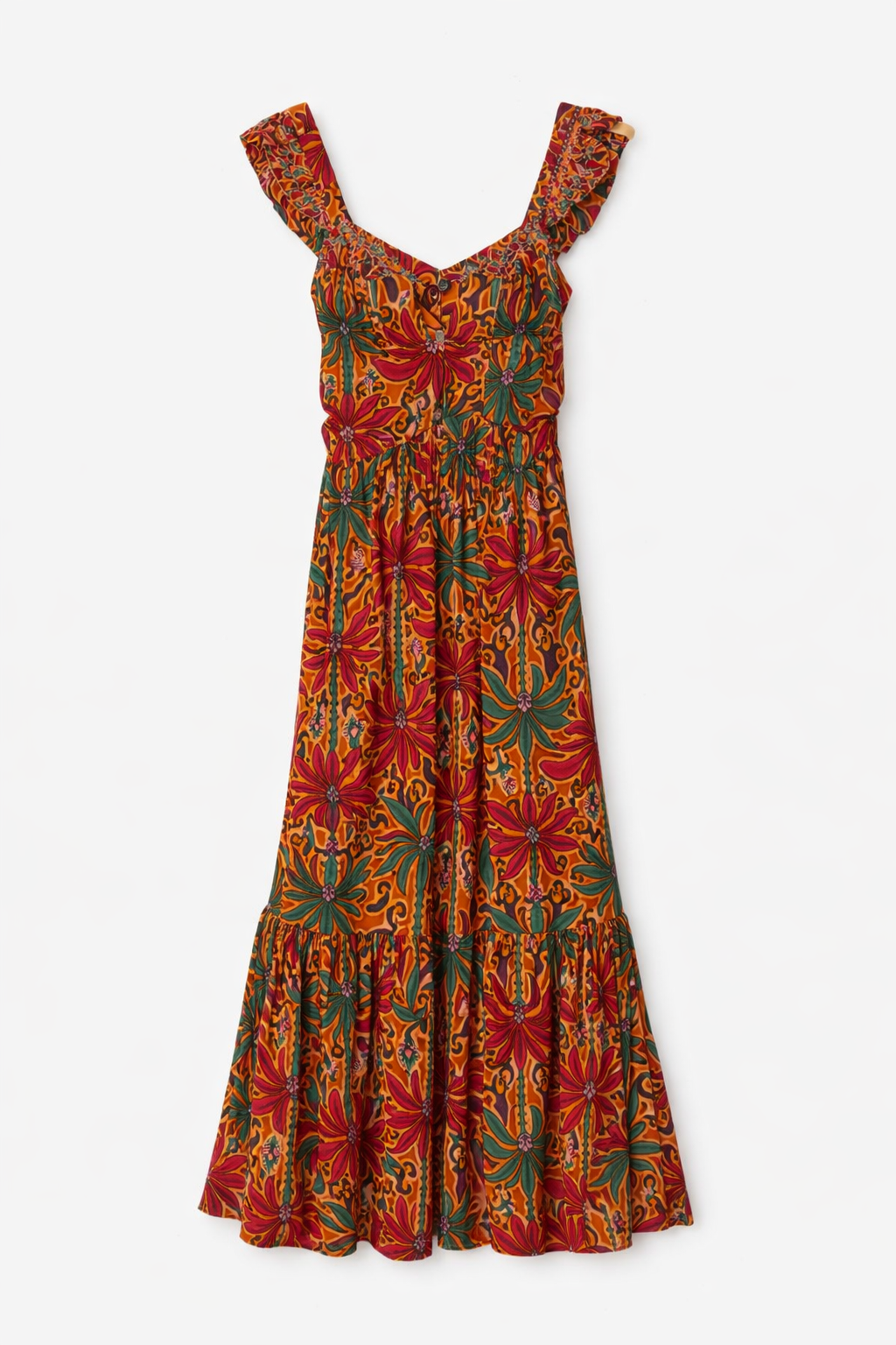 VESTIDO ISI PALMAS TEJA