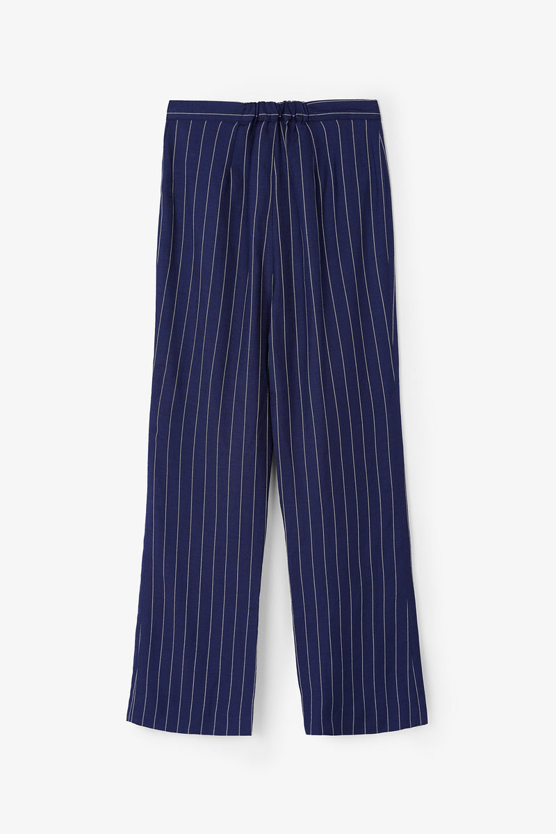 EIGHTY CROP DIPLOMATIC BLUE TROUSERS