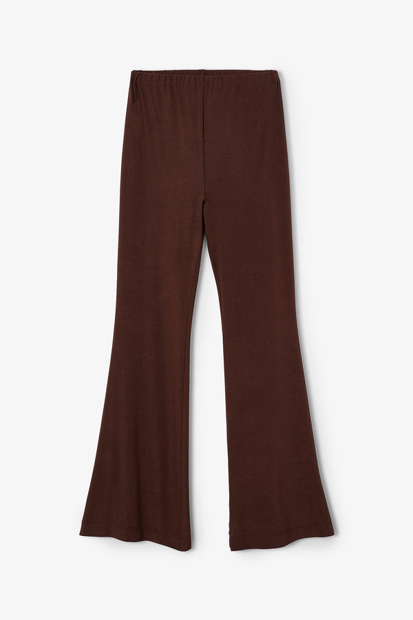 SIXTY KNITTED BROWN TROUSERS