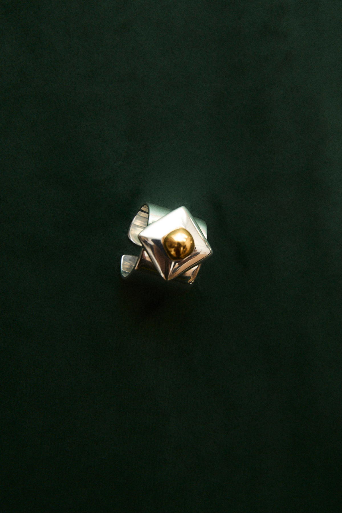 ANILLO DIANA METAL PLATA