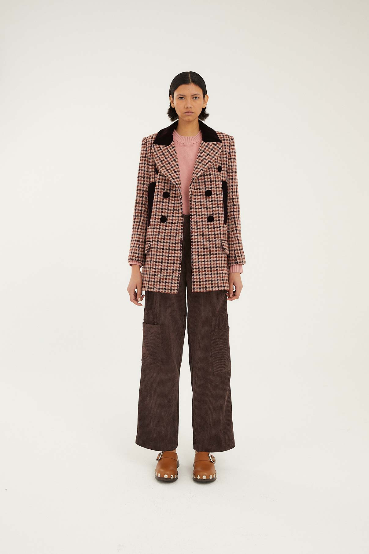 TABARDO SUPER HARRIS PINK COAT