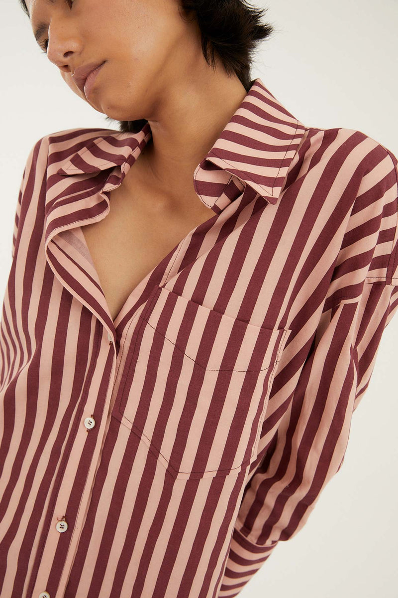 BLOUSE SUSY STRIPES PINK
