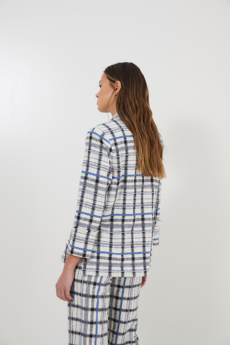 ICON BLUE CHECKED JACKET