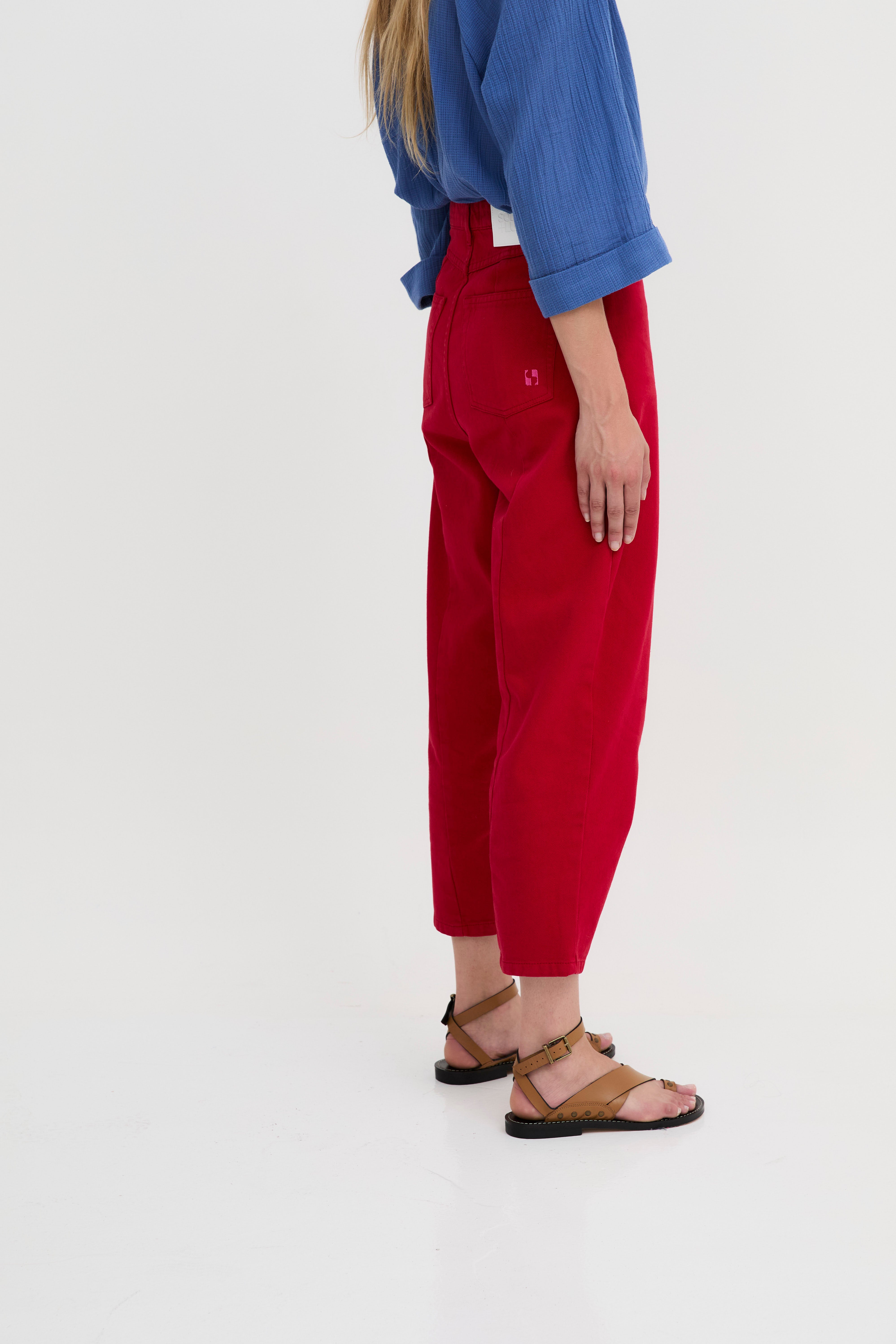 JEANS MALIBU TWILL ROUGE