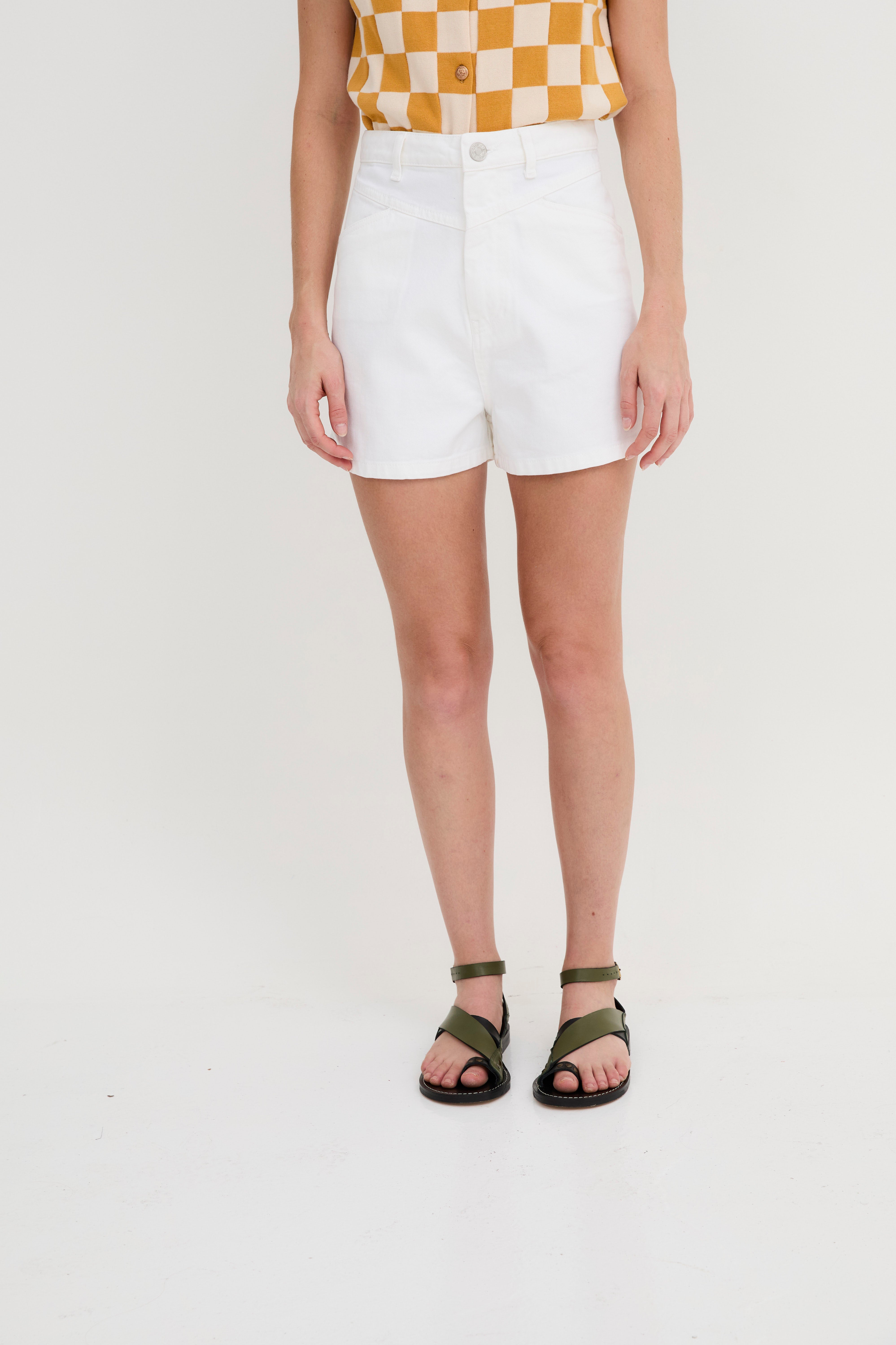 LUCIA TWILL ECRU SHORT