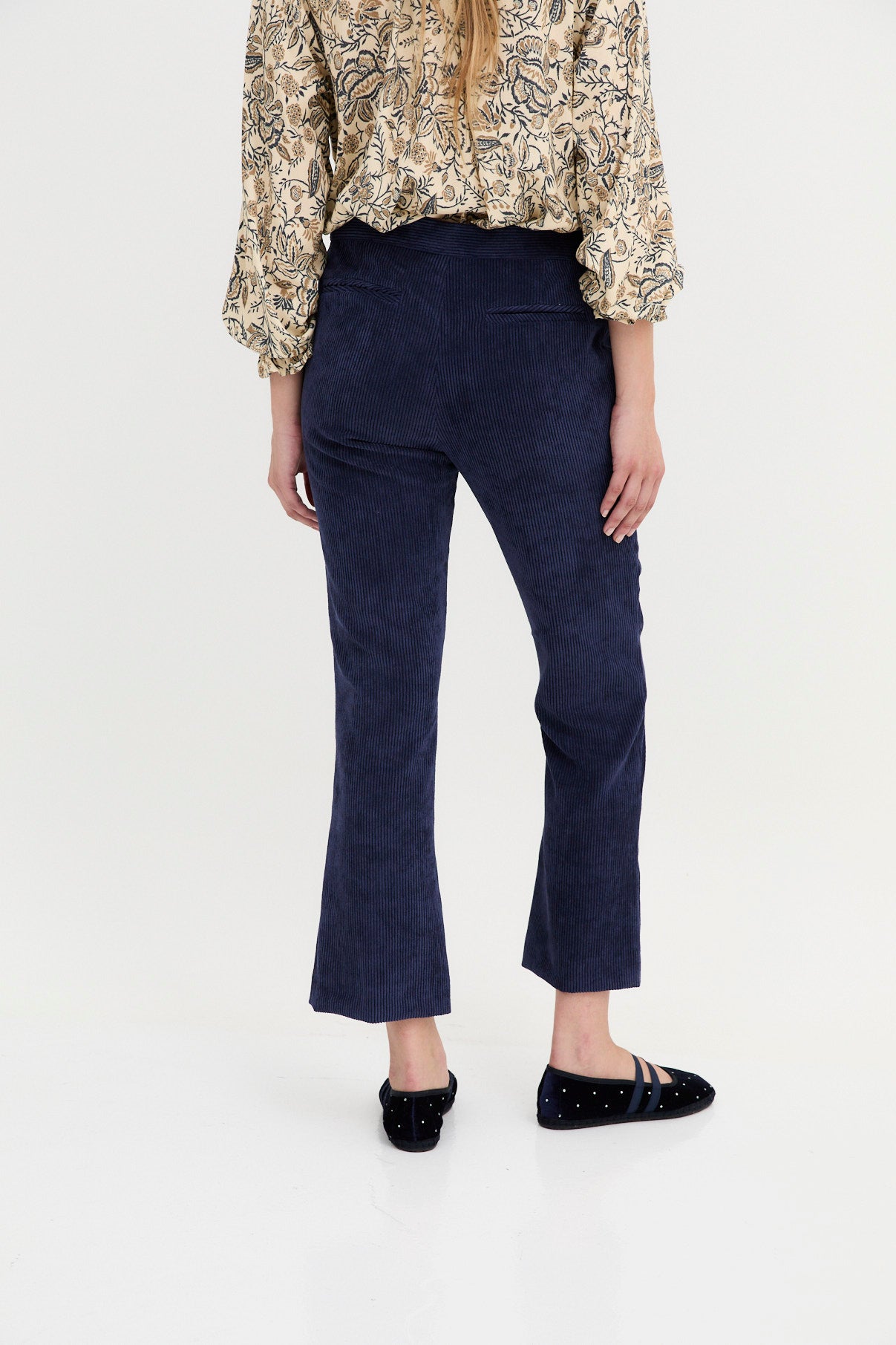 TROMPETA CORDUROY NAVY TROUSERS