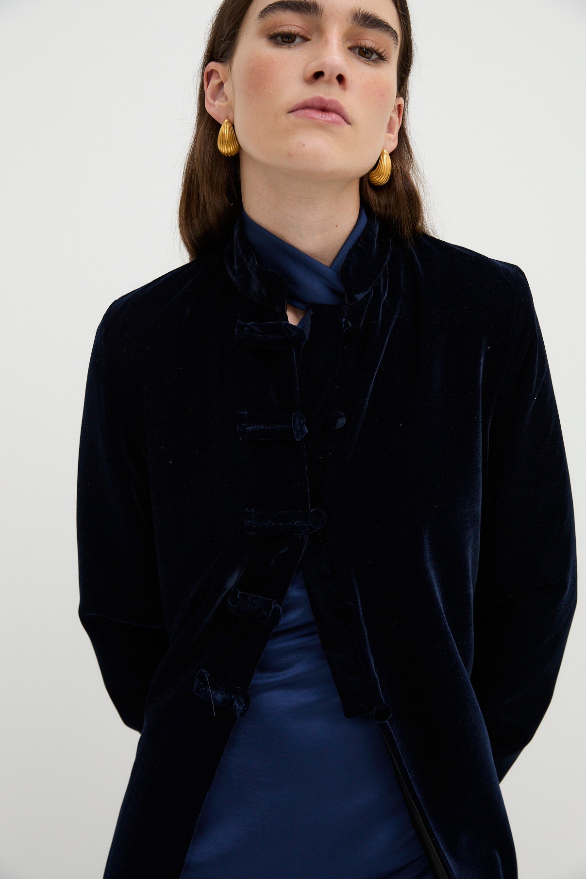 MANTEAU CHINISKI VELVET MARINE