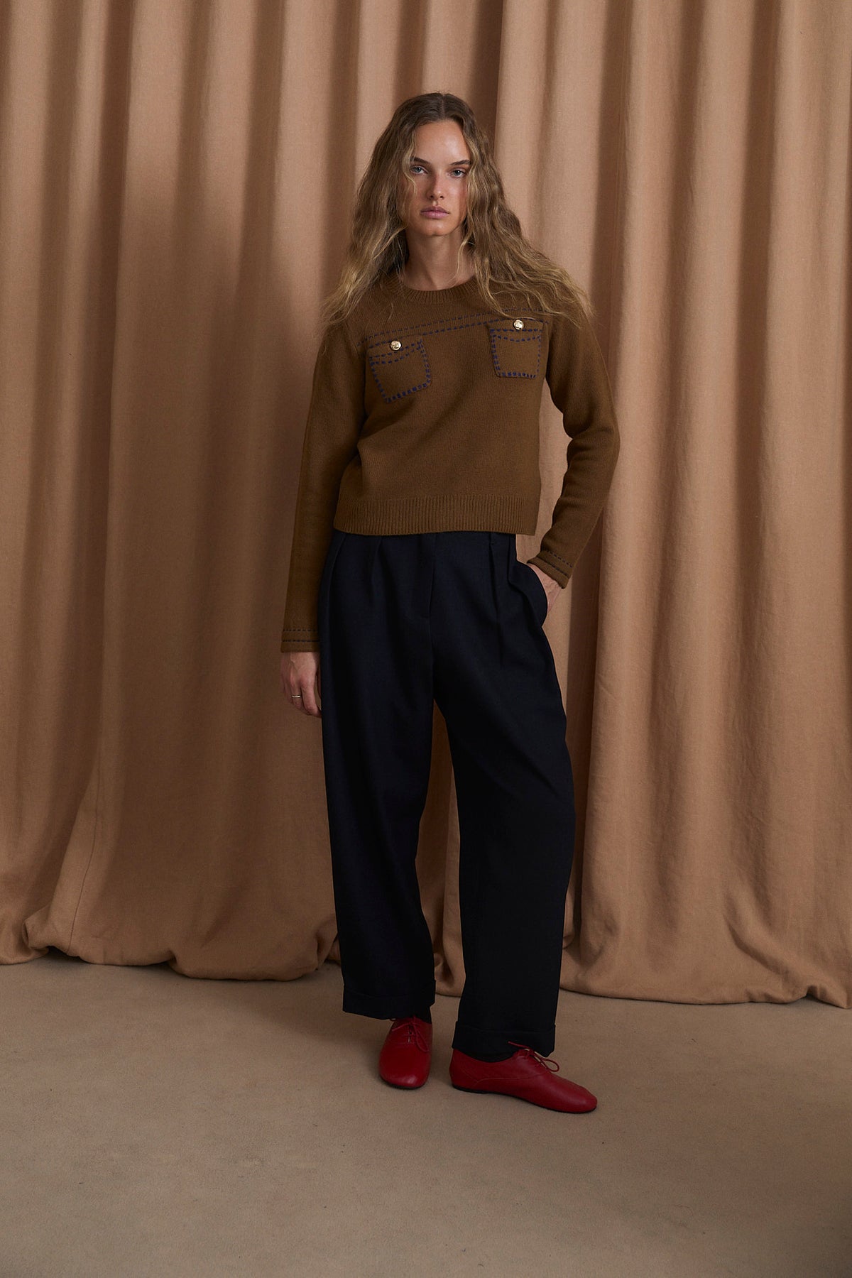 MAR CHINO NAVY TROUSERS