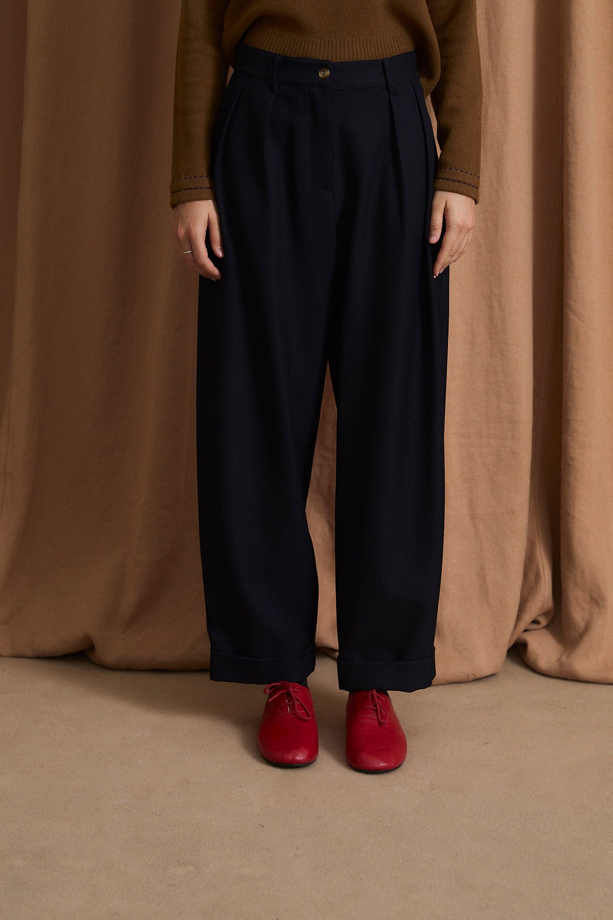 MAR CHINO NAVY TROUSERS